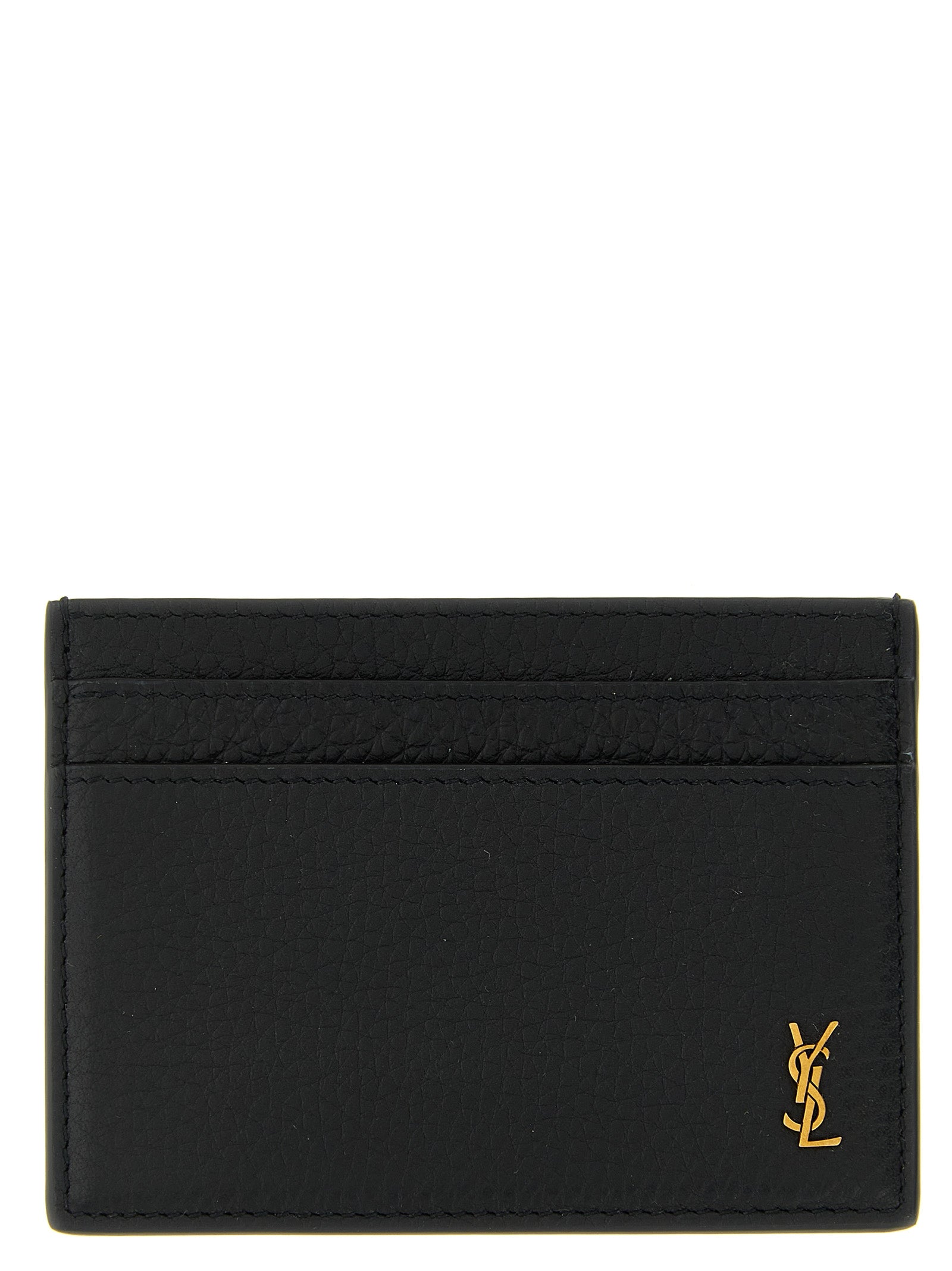 Saint Laurent Black Calfskin Cardholder