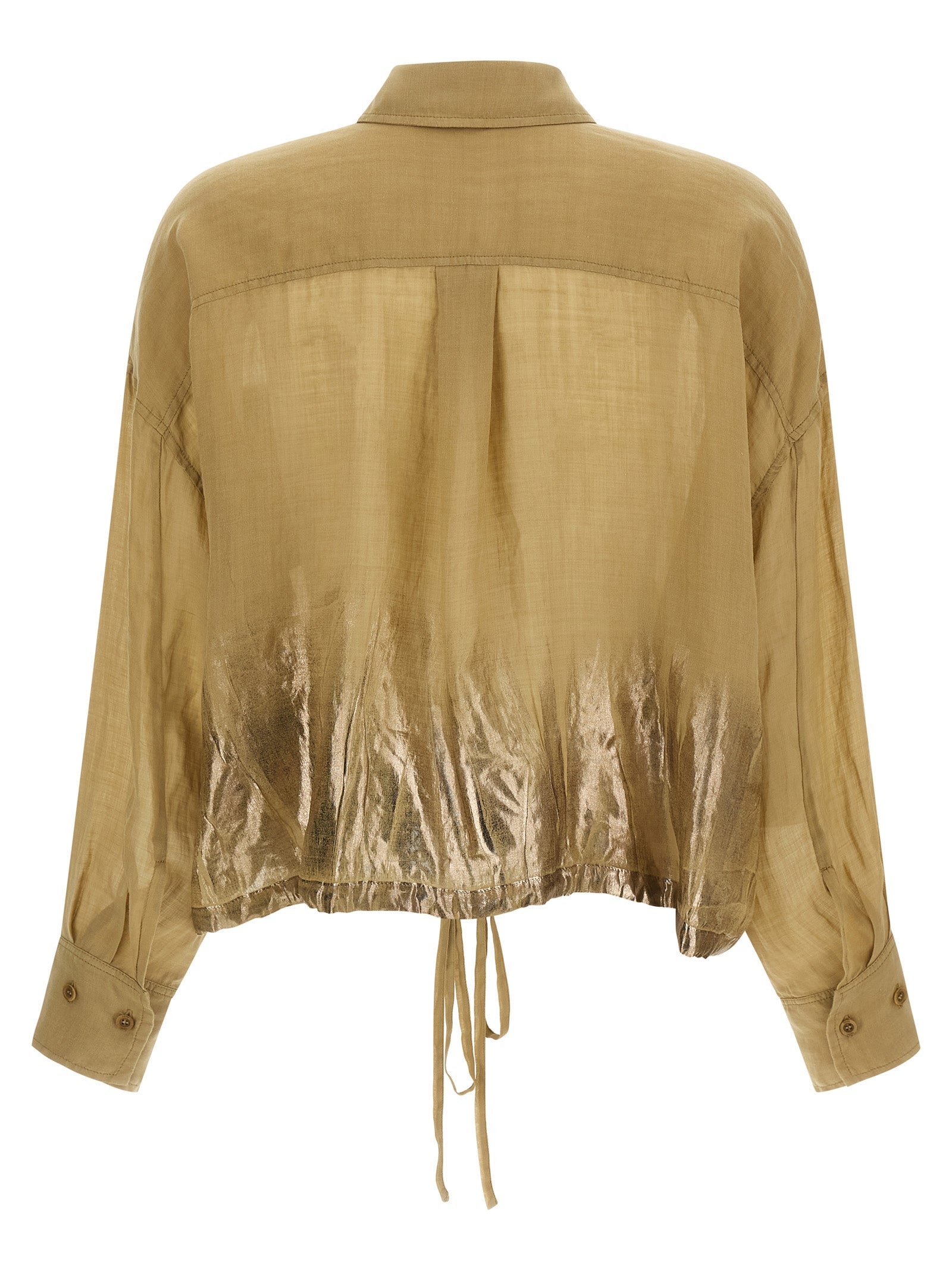 NUDE Brown Tencel Blouse