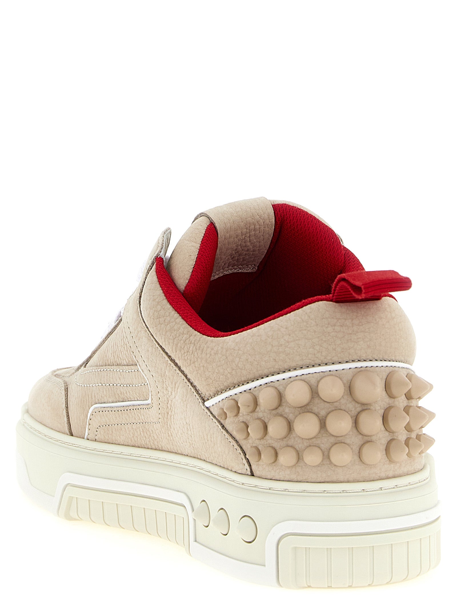 Christian Louboutin Beige Calfskin Athletic Sneakers