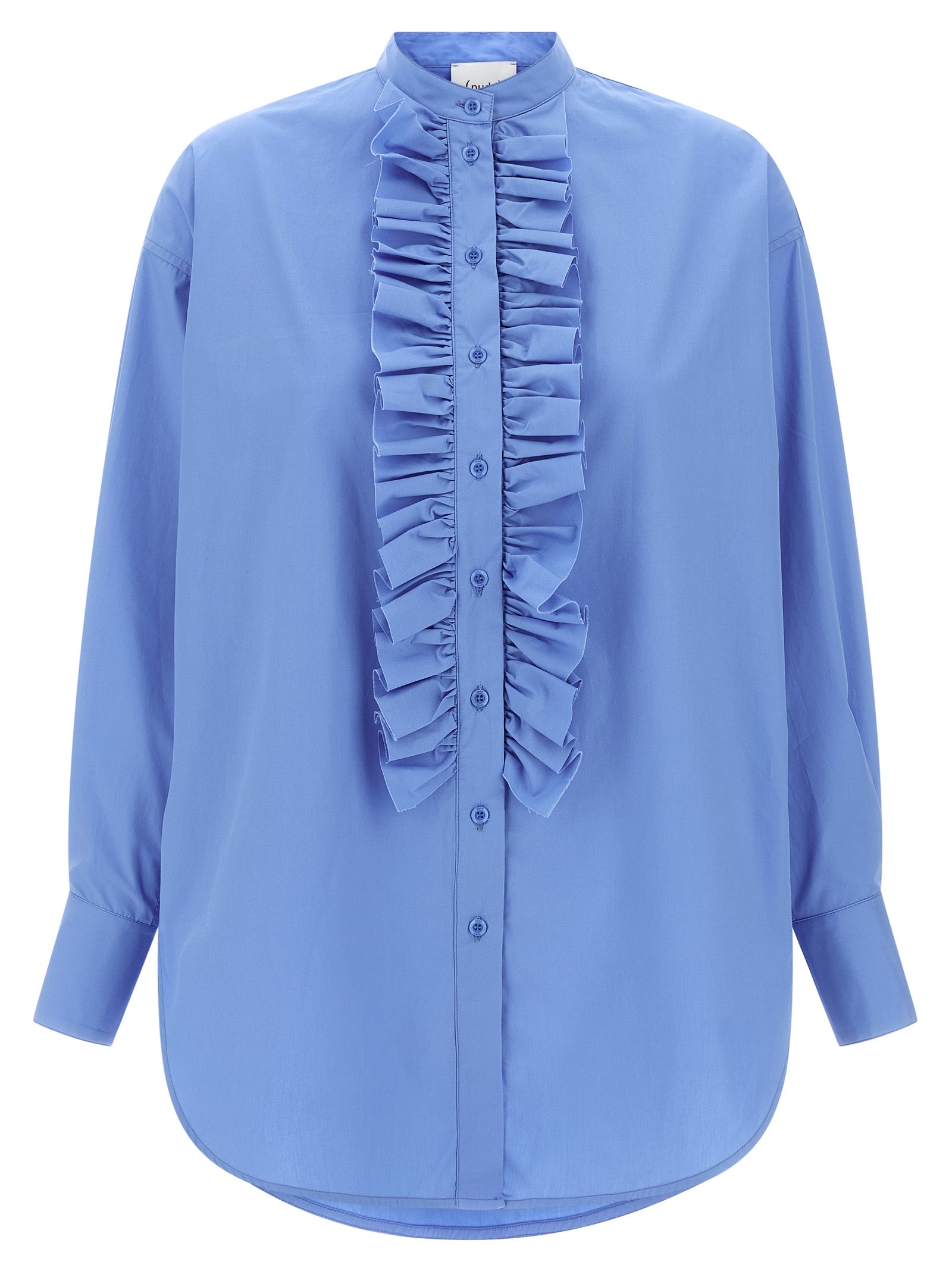 NUDE Blue Cotton Blouse