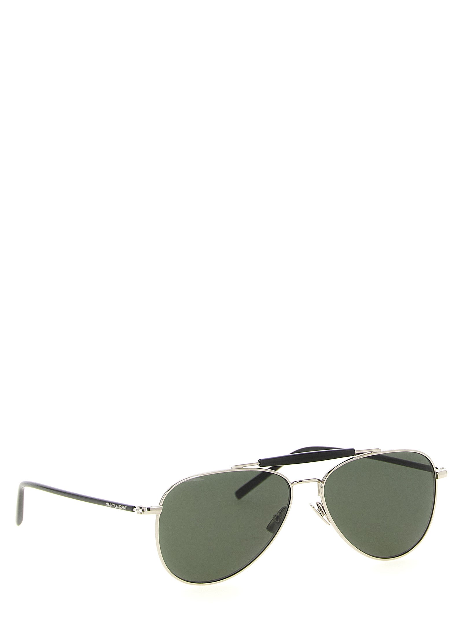 Saint Laurent Silver Acetate Sunglasses