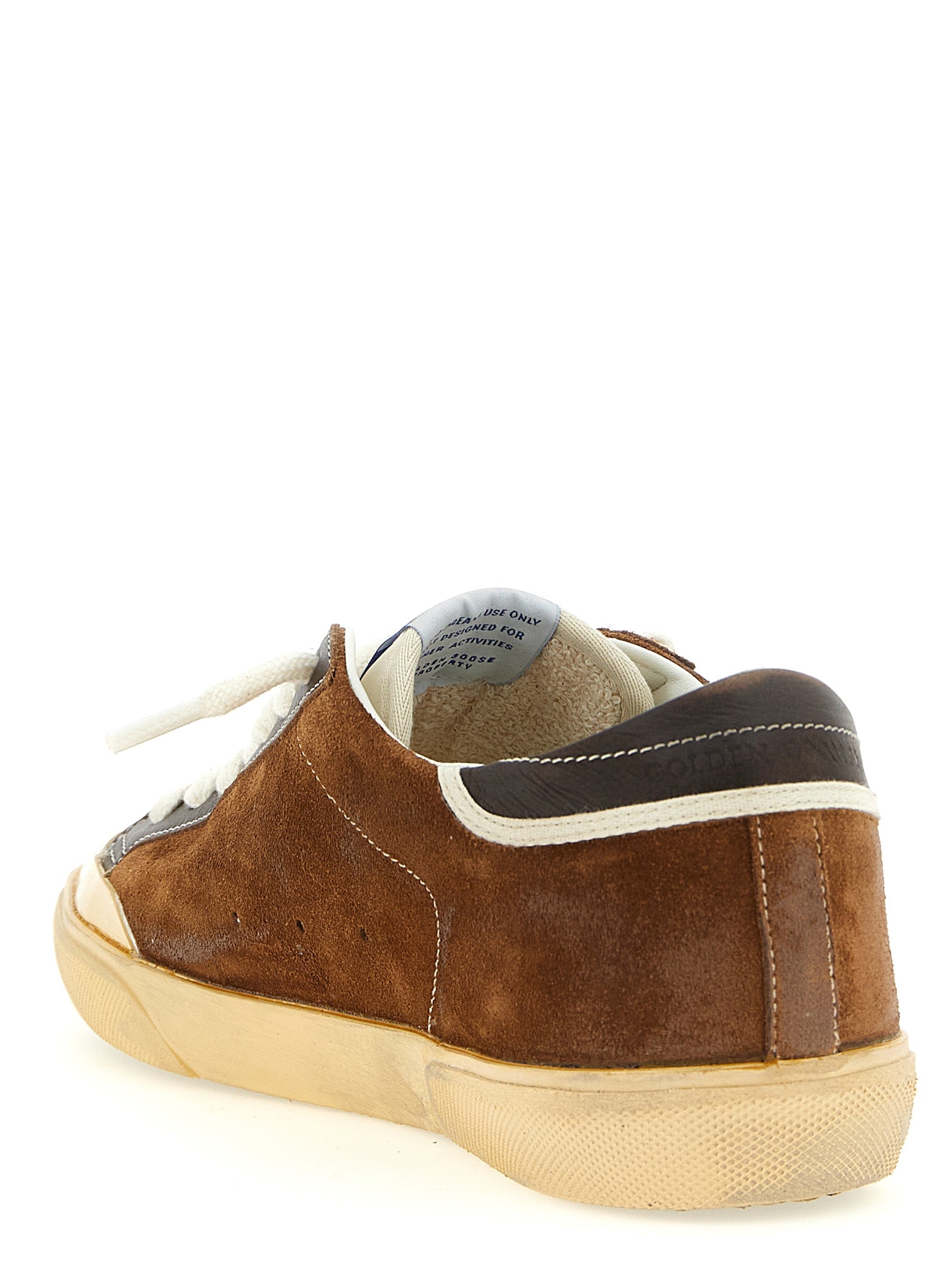 Golden Goose Brown Cowhide Low Top Sneakers