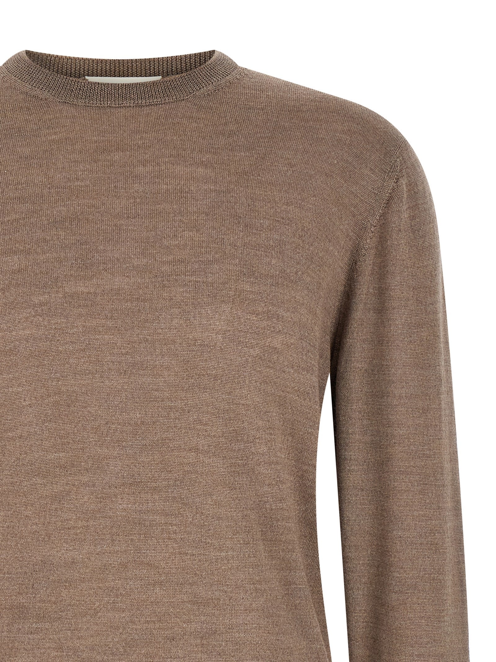 MA'RY'YA Gray Virgin Wool Cardigan