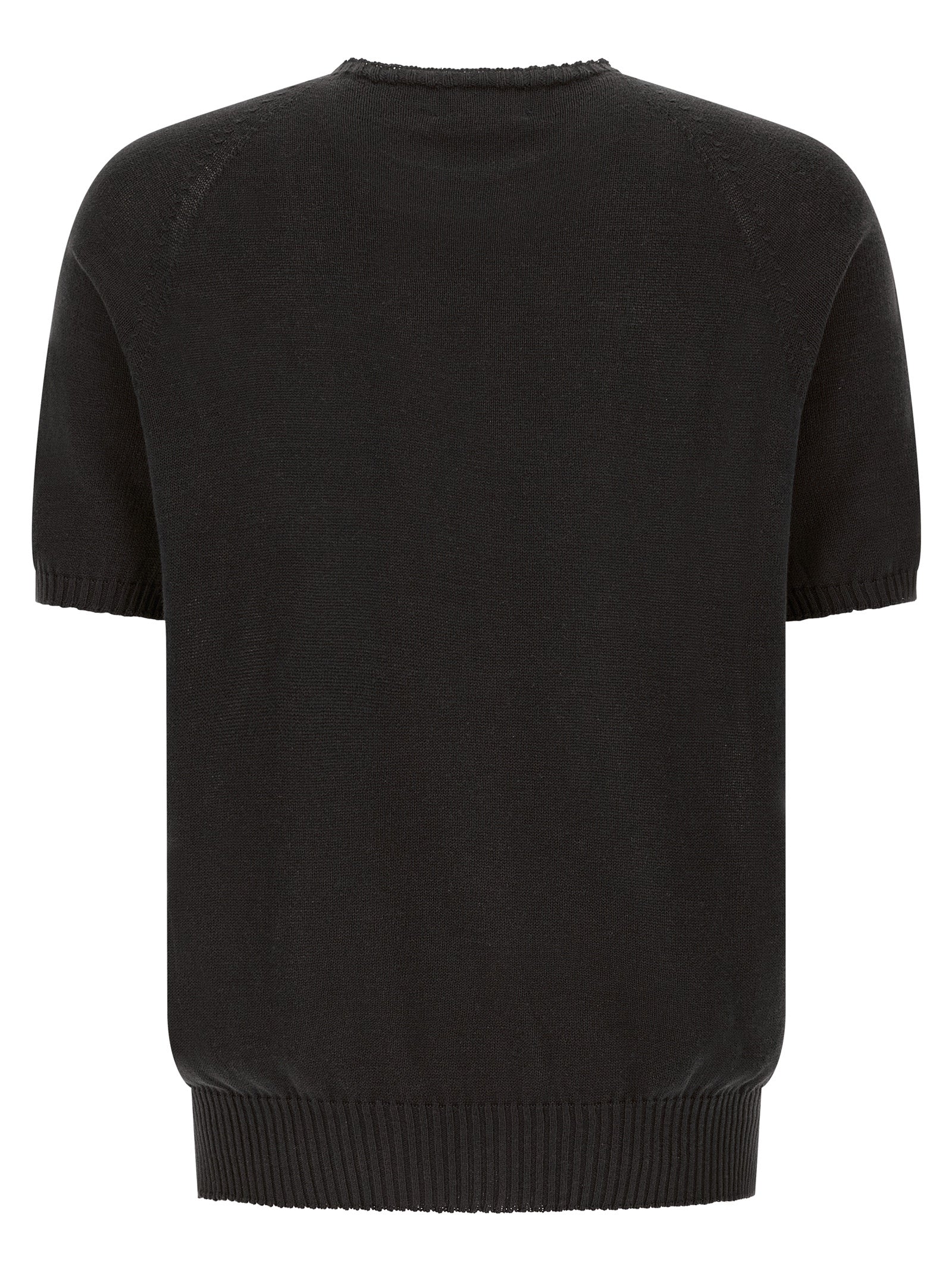 MA'RY'YA Black Cotton Cardigan