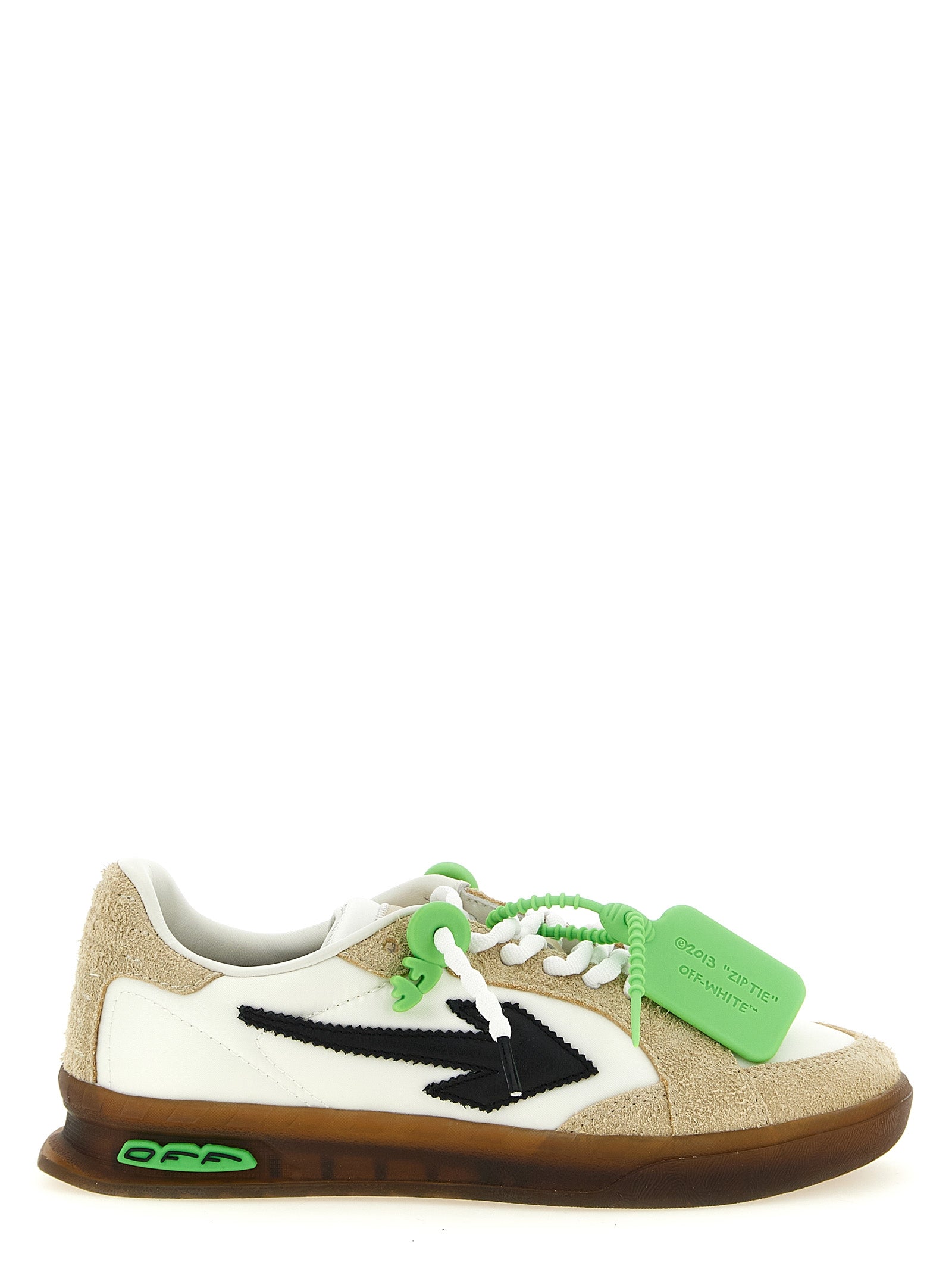 Off-White Multicolor Nylon Athletic Sneakers