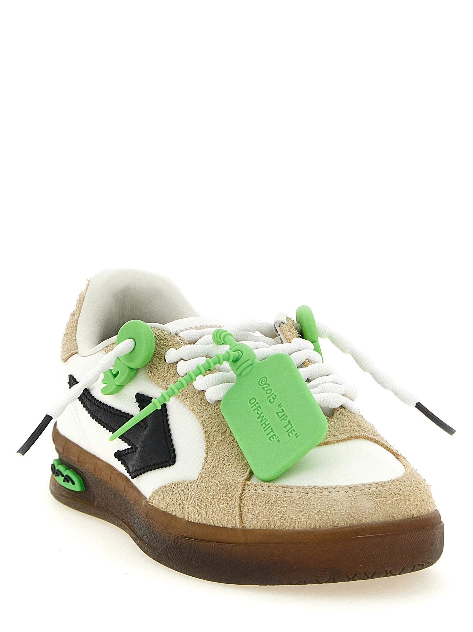 Off-White Multicolor Nylon Athletic Sneakers