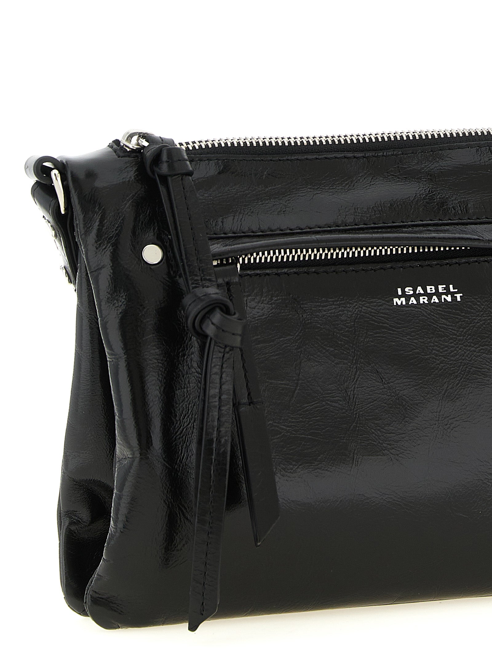 Isabel Marant Black Calfskin Crossbody Bag