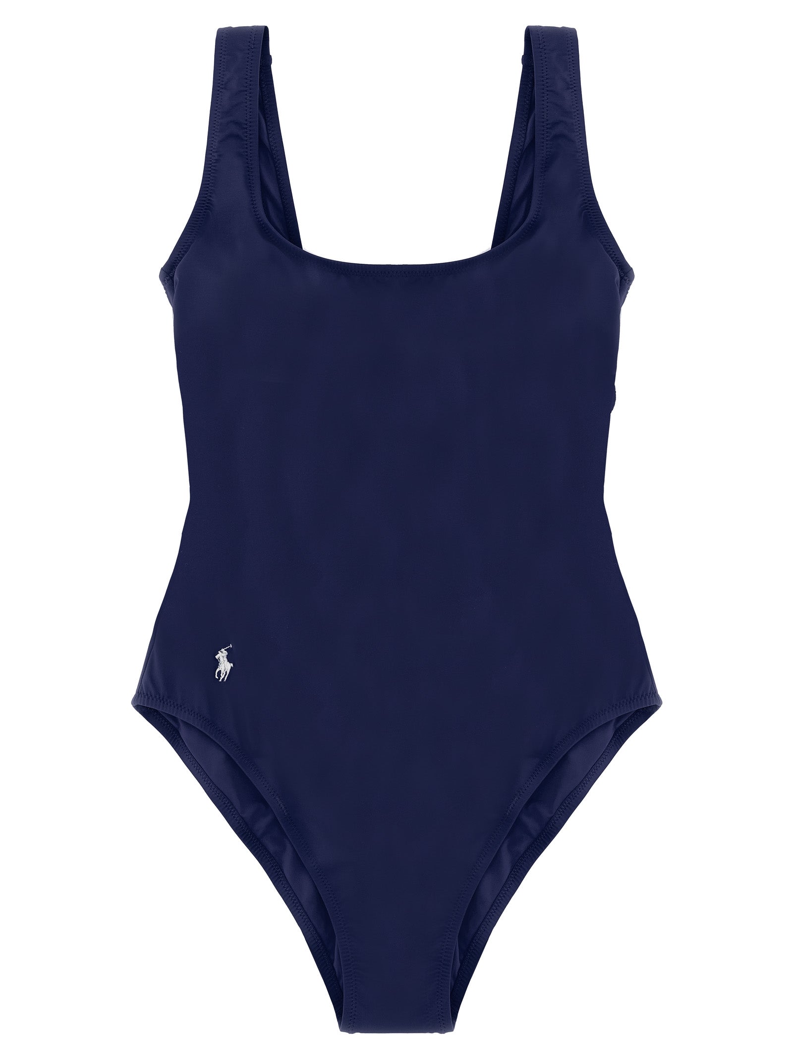 Polo Ralph Lauren Blue Nylon One-Piece Swimsuit