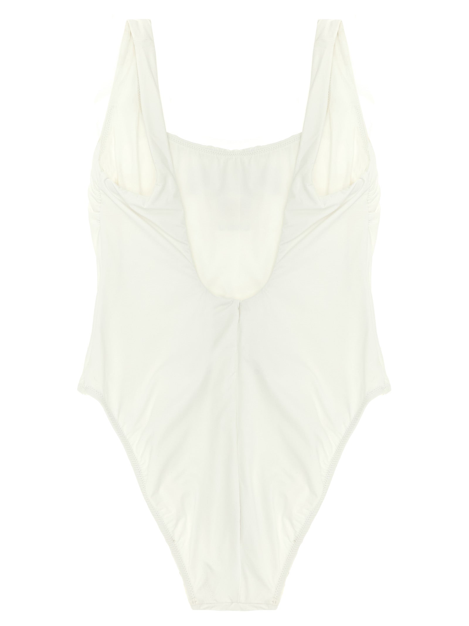 Polo Ralph Lauren White Nylon One-Piece Swimsuit