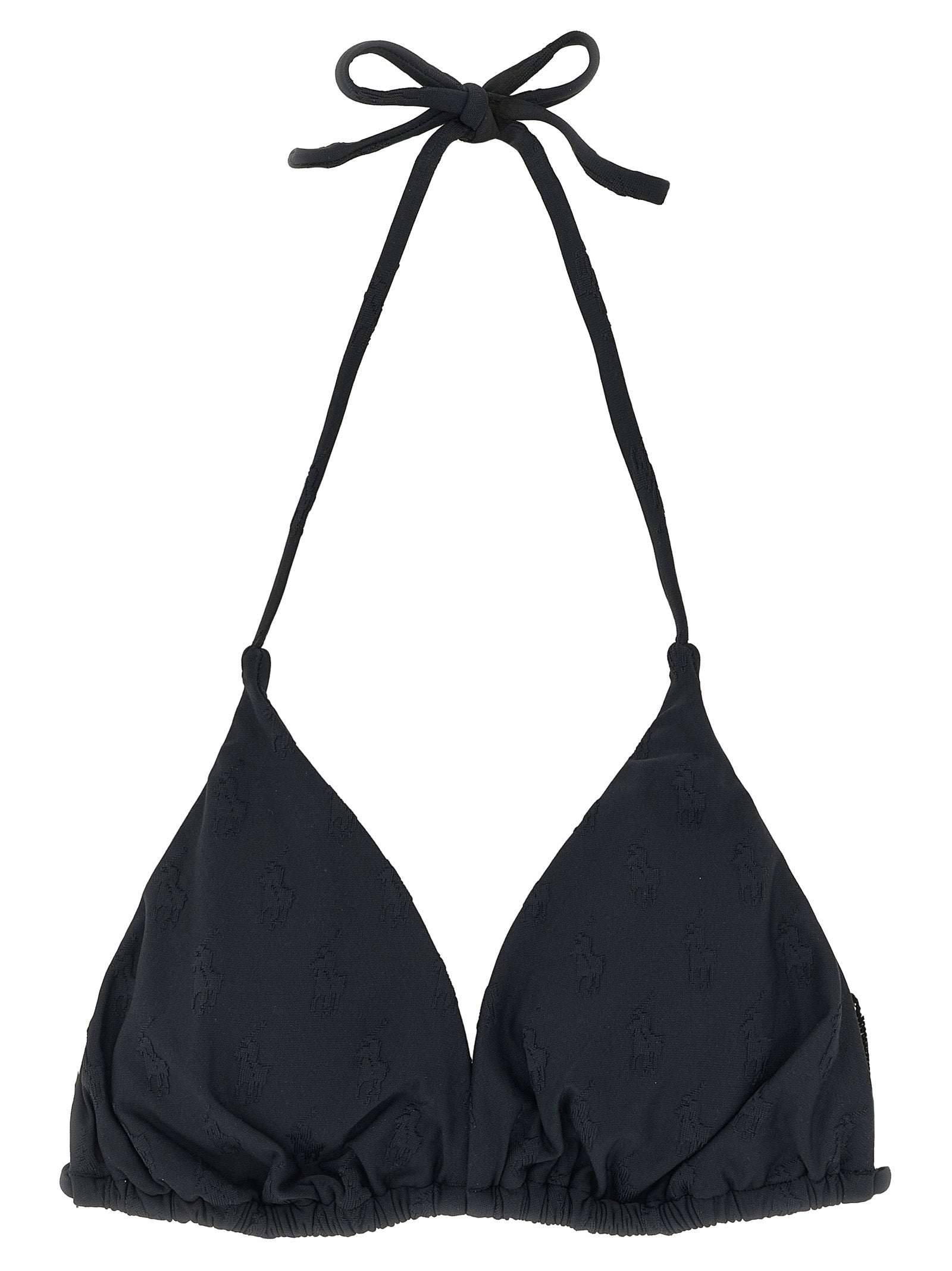 Polo Ralph Lauren Black Recycled Polyester Bikini