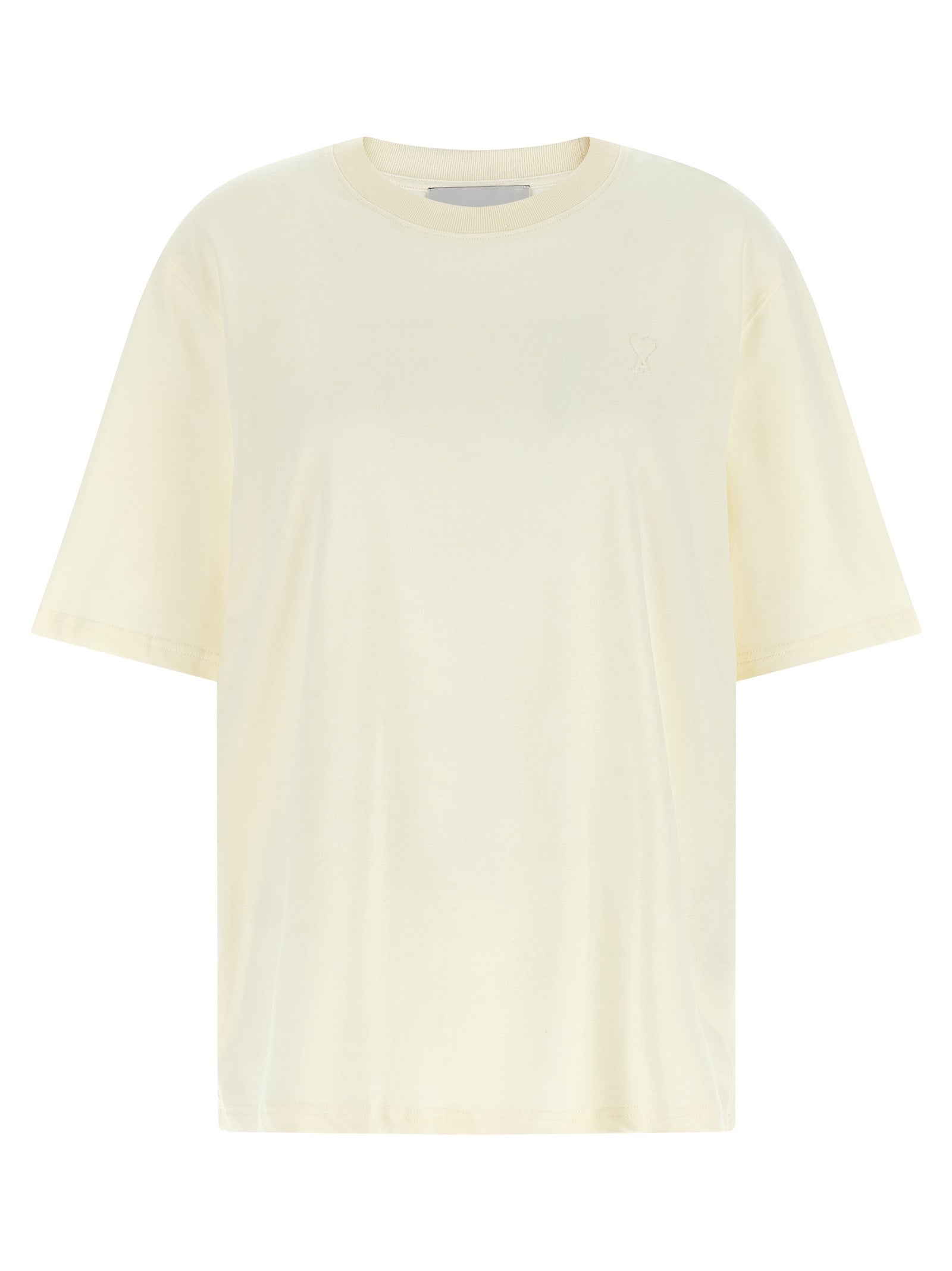 Ami Paris White Cotton T-Shirt