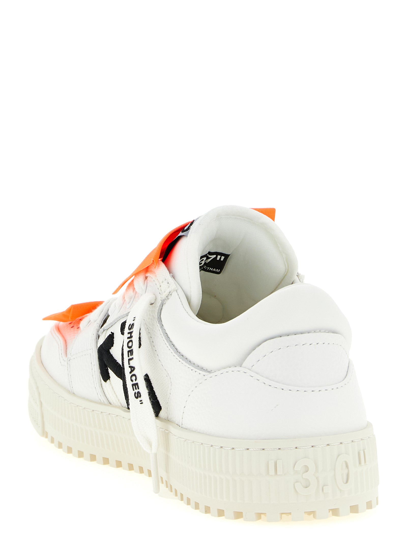 Off-White White Calfskin Athletic Sneakers