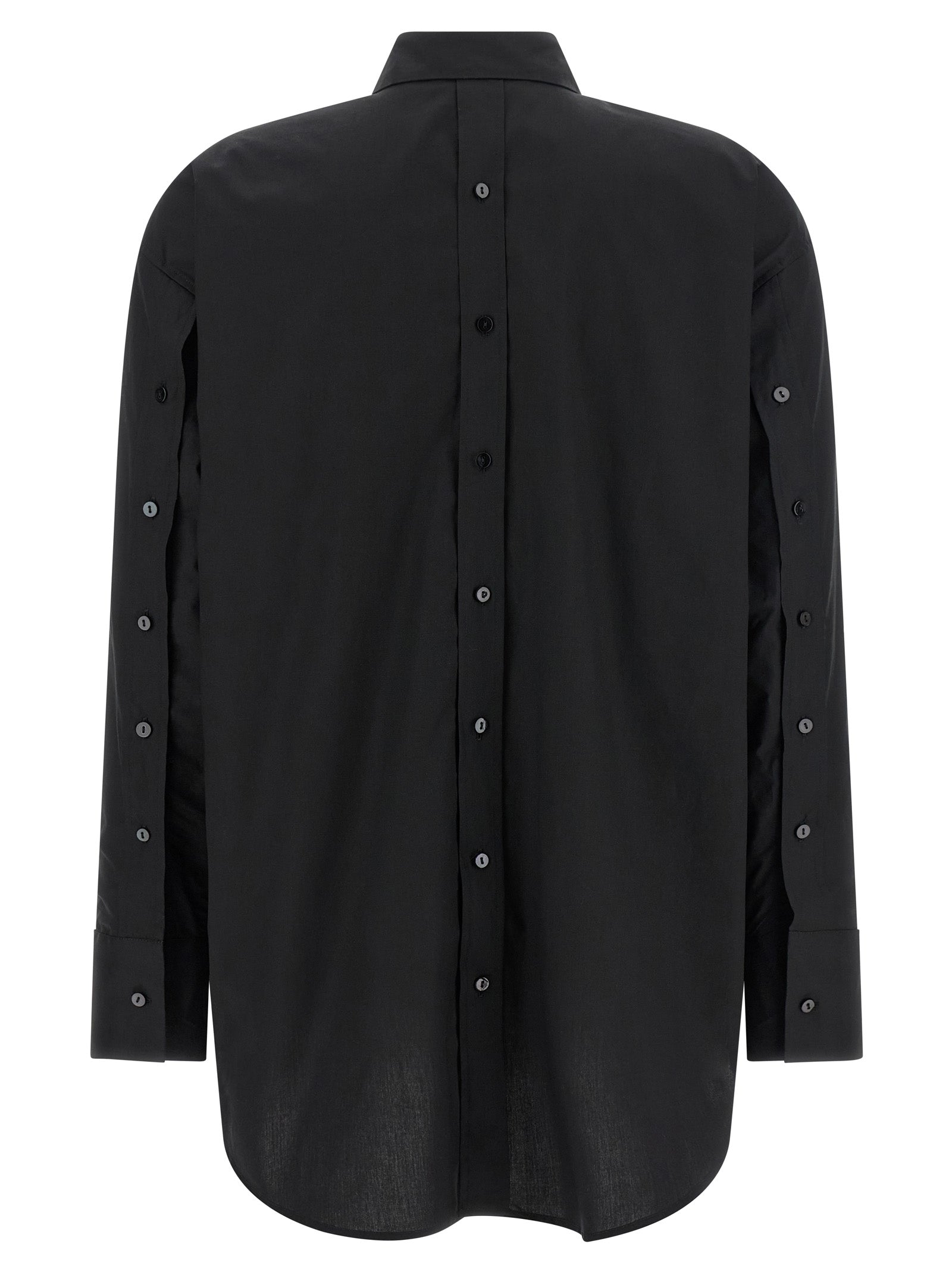 XACUS Black Cotton Blouse