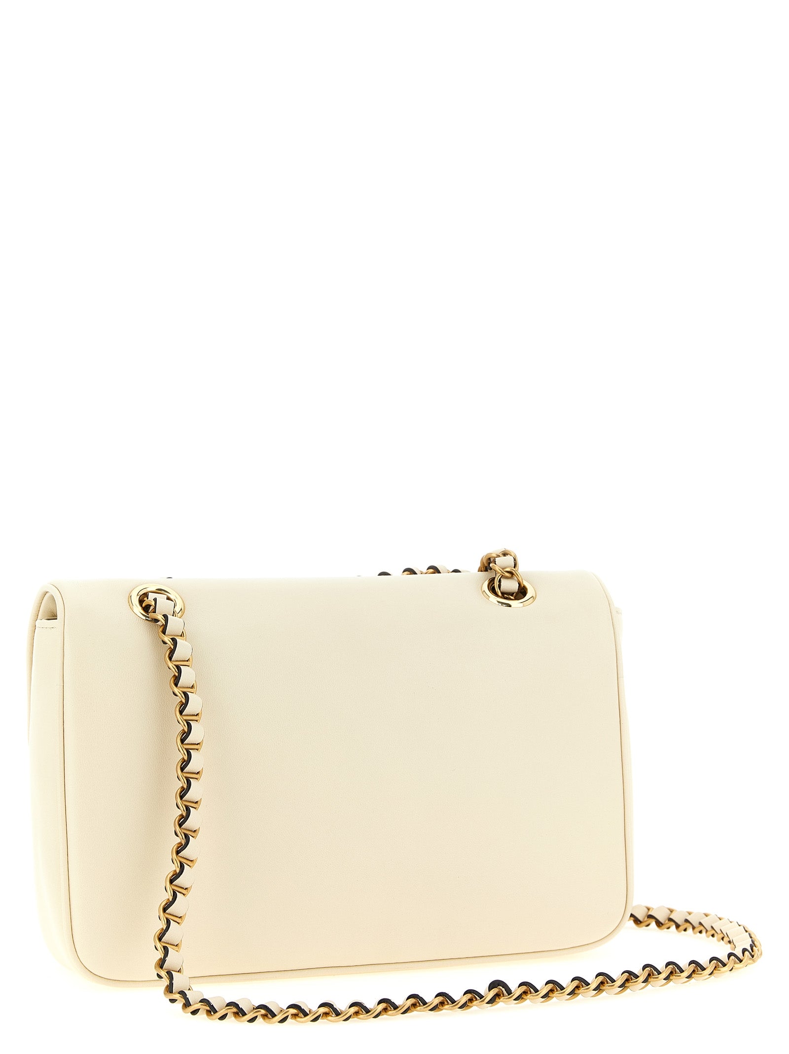 Valentino Garavani White Lamb Leather Shoulder Bag