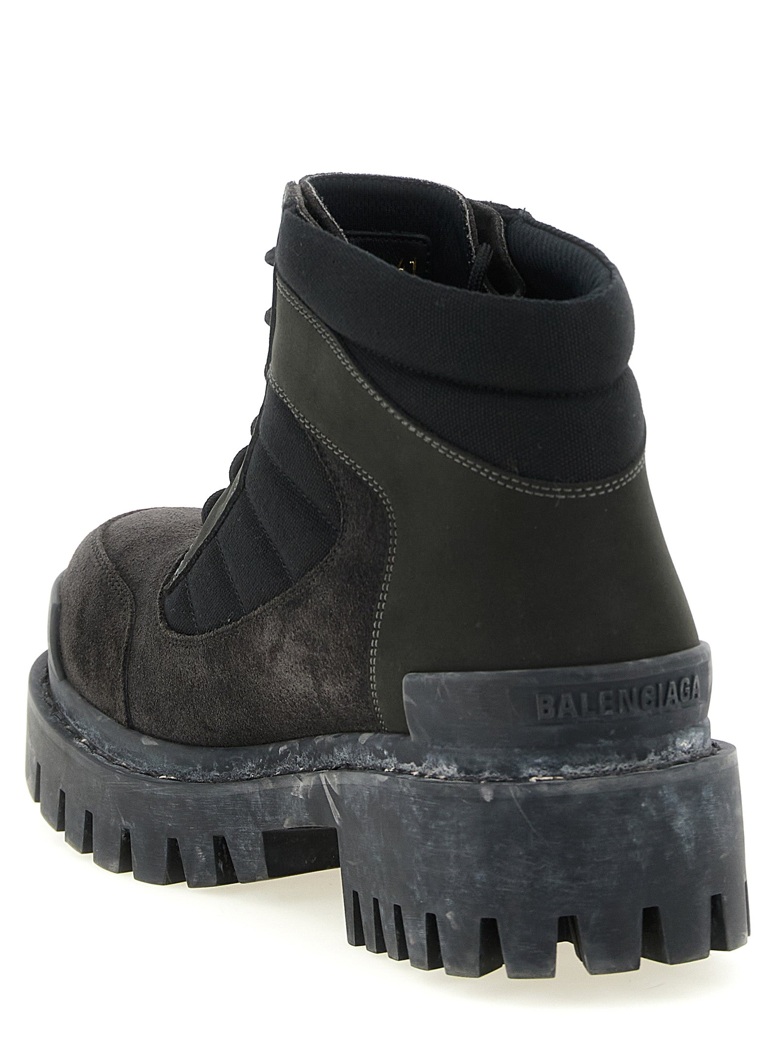 Balenciaga Brown Calfskin Ankle Boots