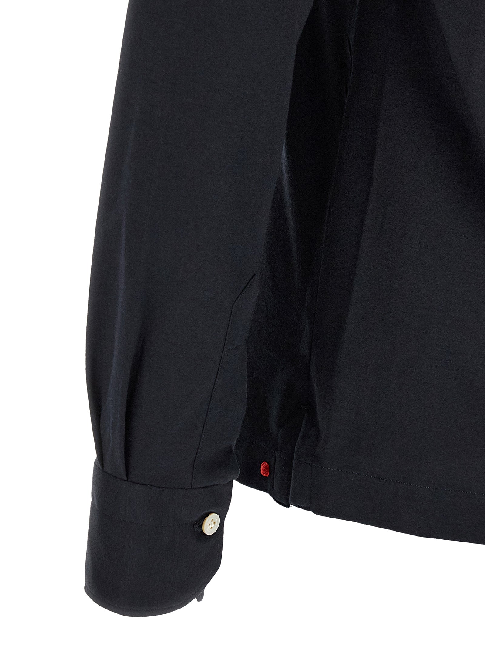 Kiton Blue Cotton Polo Shirt