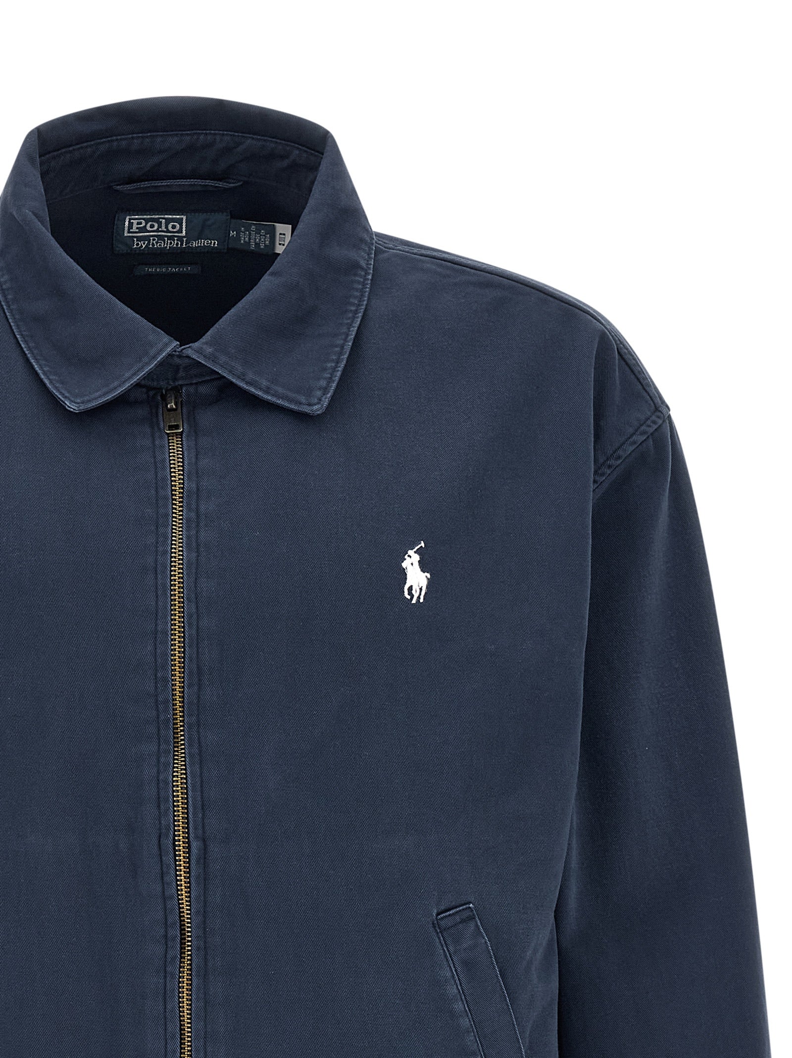 Polo Ralph Lauren Blue Cotton Full-Length Jacket
