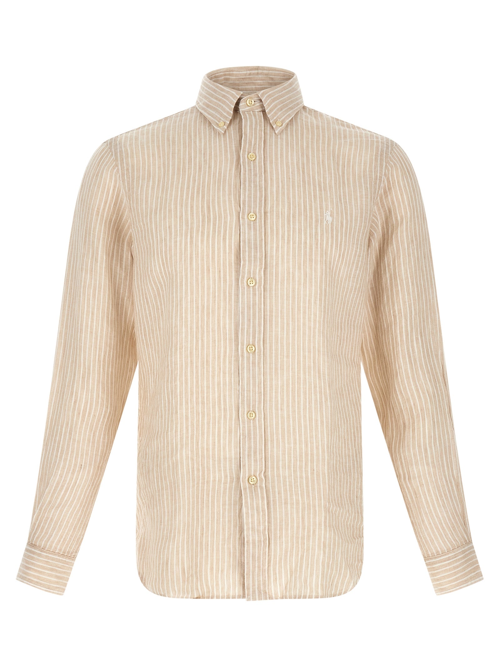 Polo Ralph Lauren Beige Linen Blouse