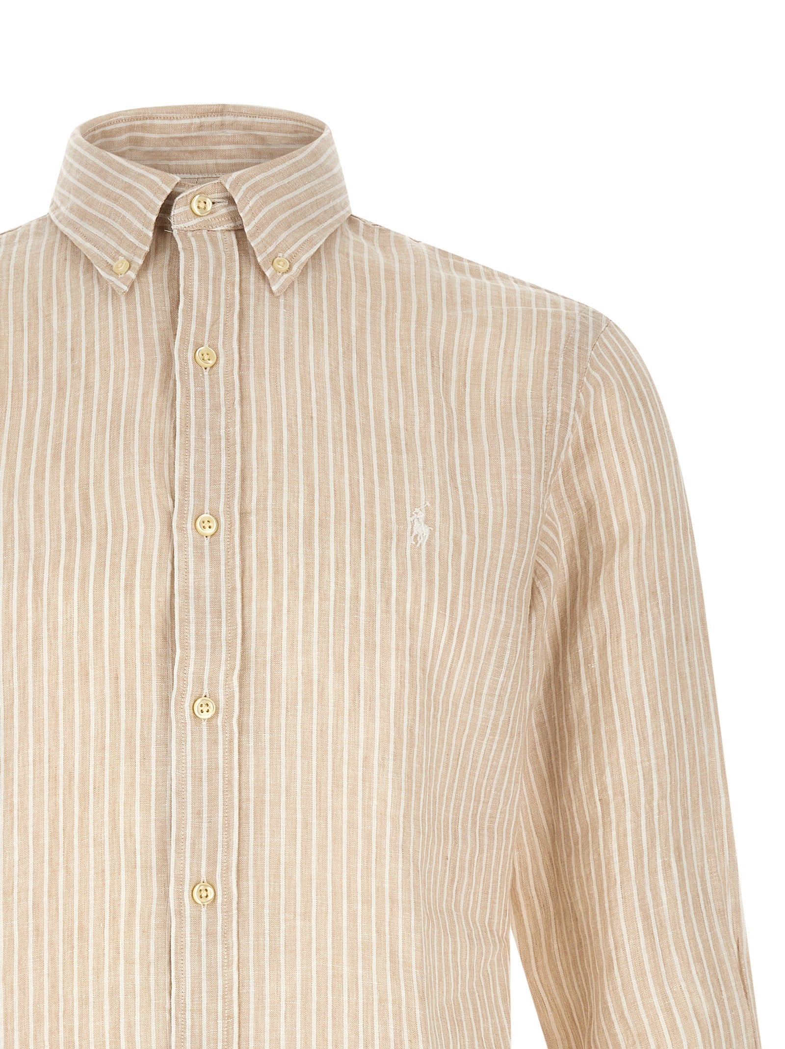 Polo Ralph Lauren Beige Linen Blouse