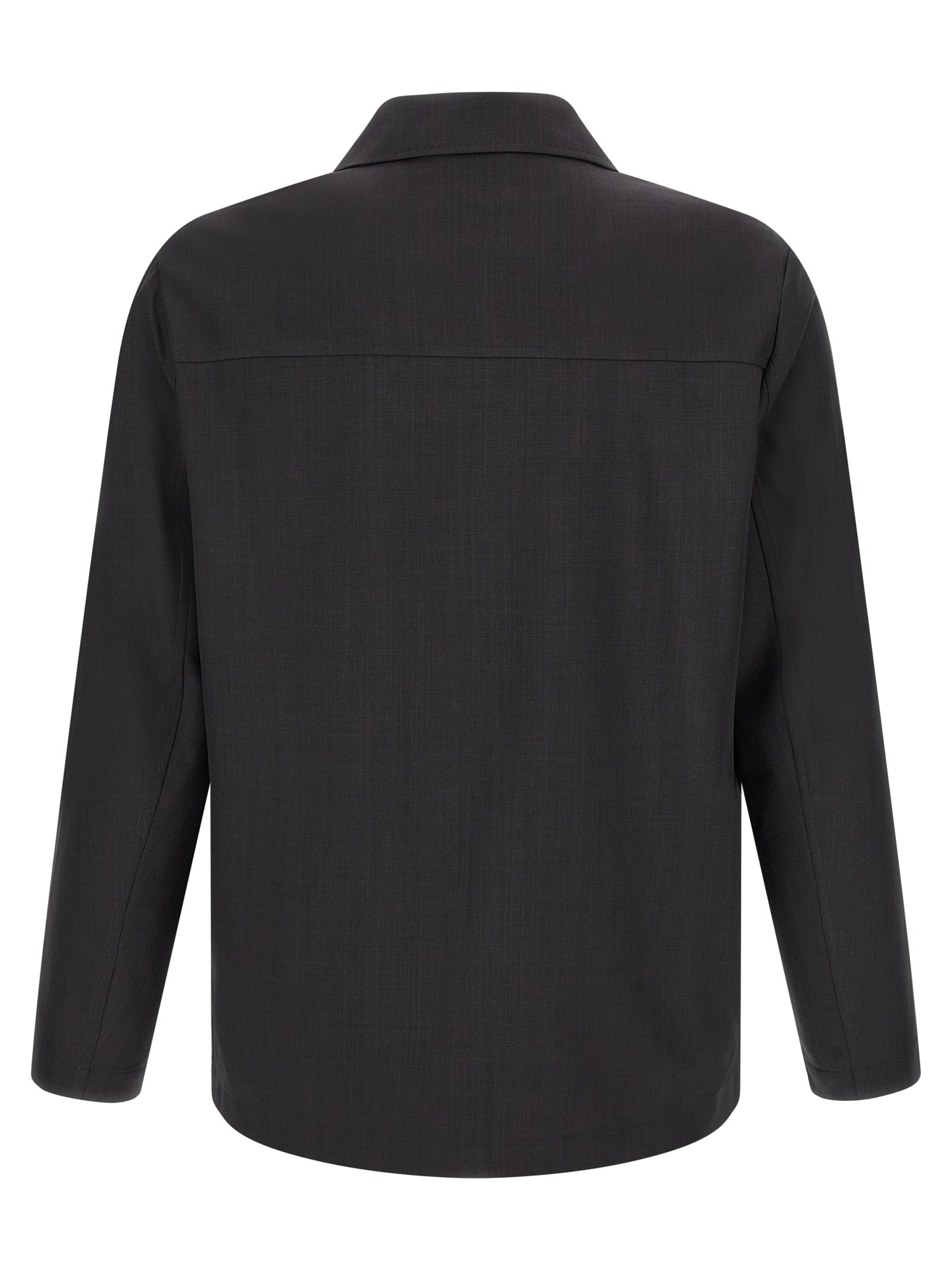 SECOND/LAYER Gray Polyester Blouse