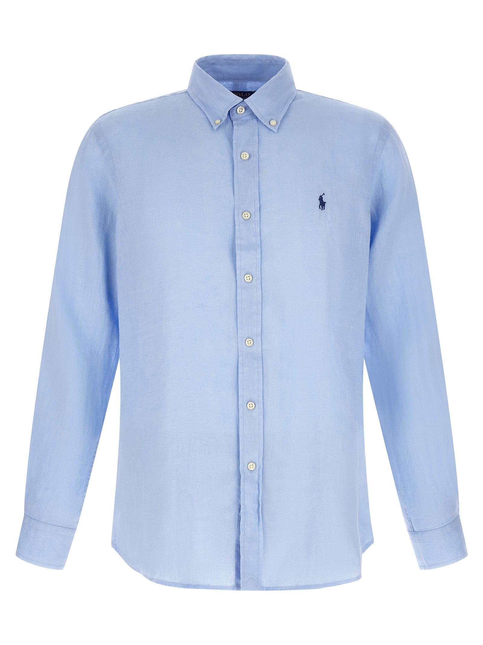 Polo Ralph Lauren Blue Linen Blouse
