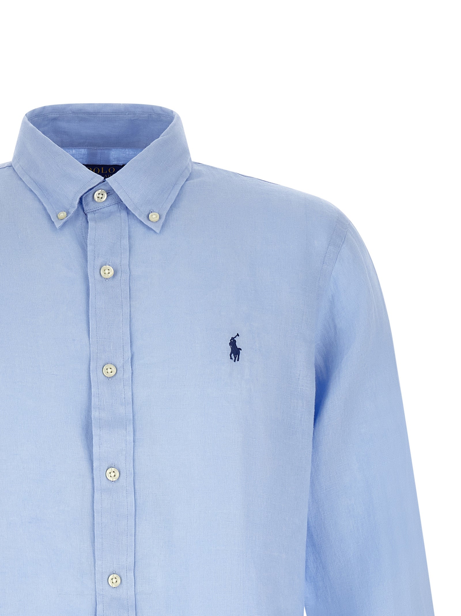 Polo Ralph Lauren Blue Linen Blouse
