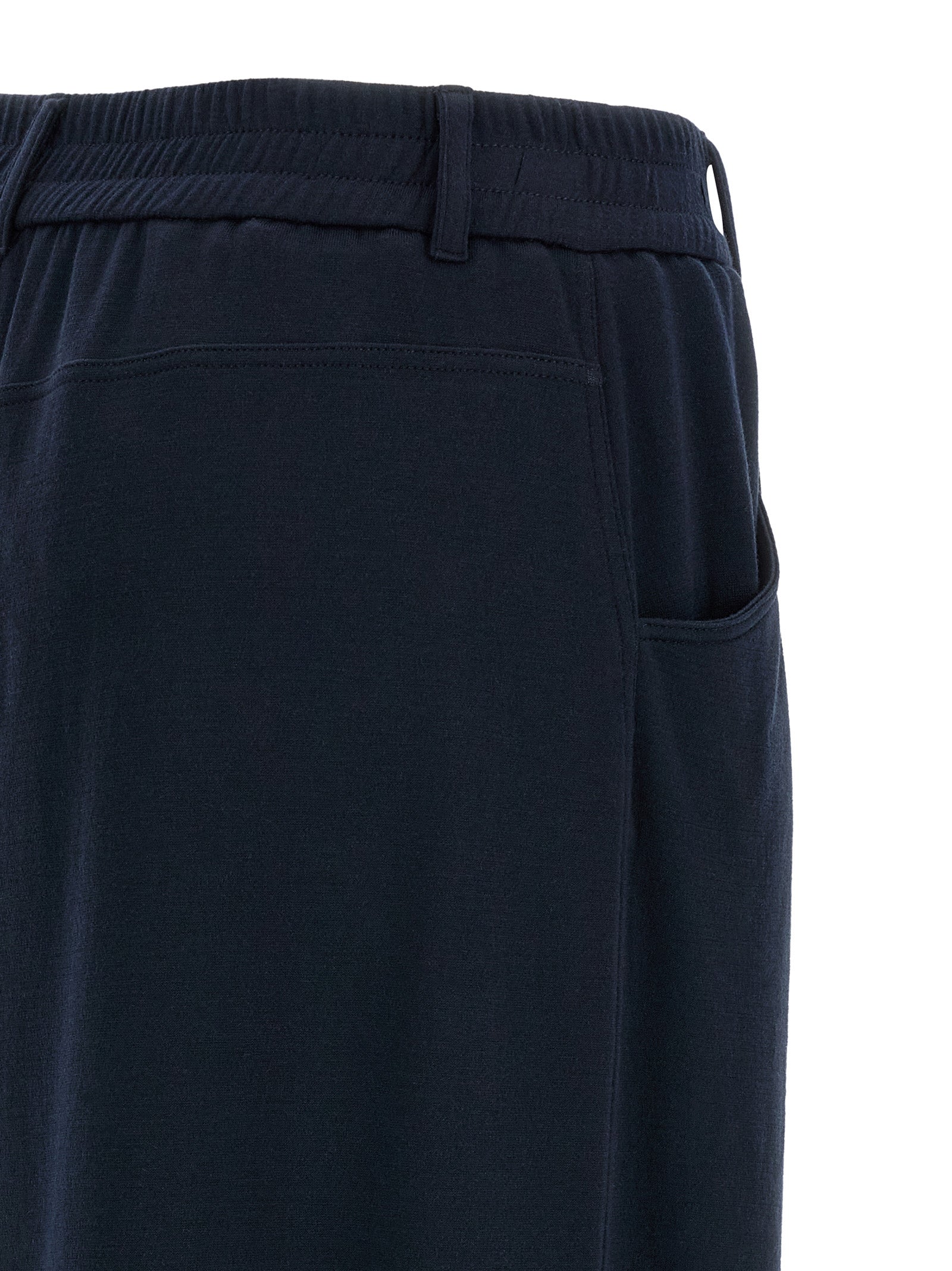 Brunello Cucinelli Blue Cotton Casual Pants