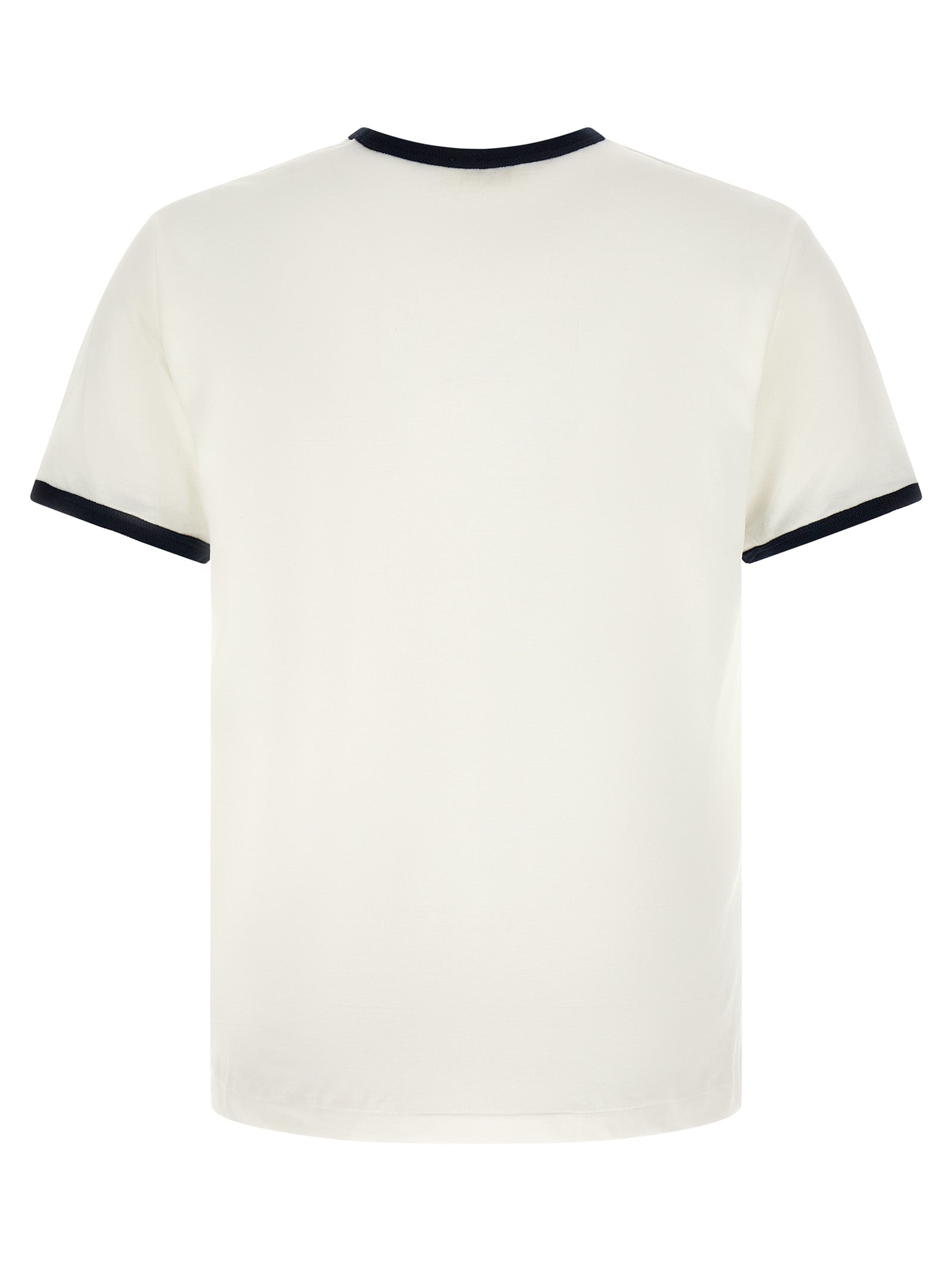 SECOND/LAYER Bicolor Cotton T-Shirt