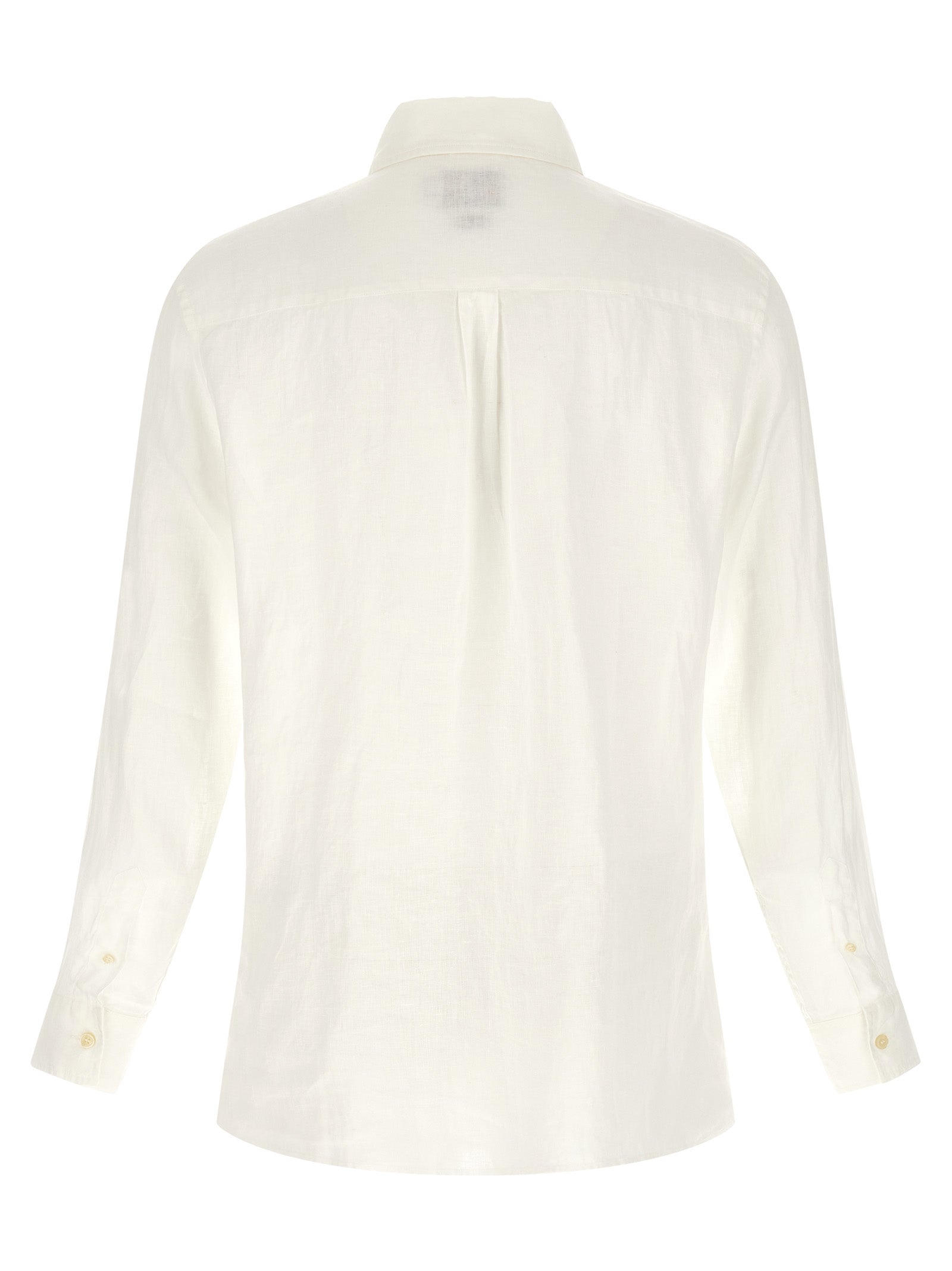 MC2 Saint Barth White Linen Polo Shirt