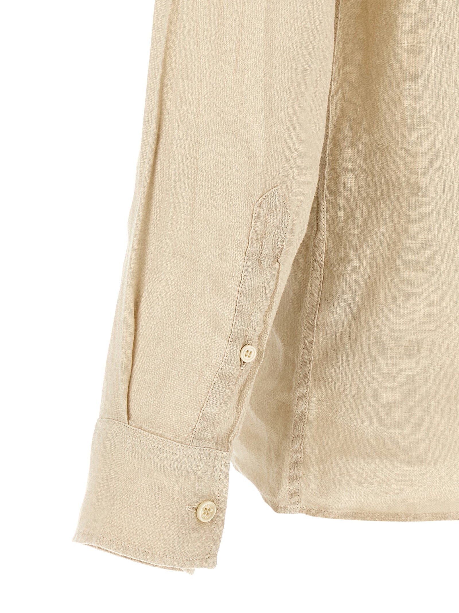 MC2 Saint Barth Beige Linen Polo Shirt