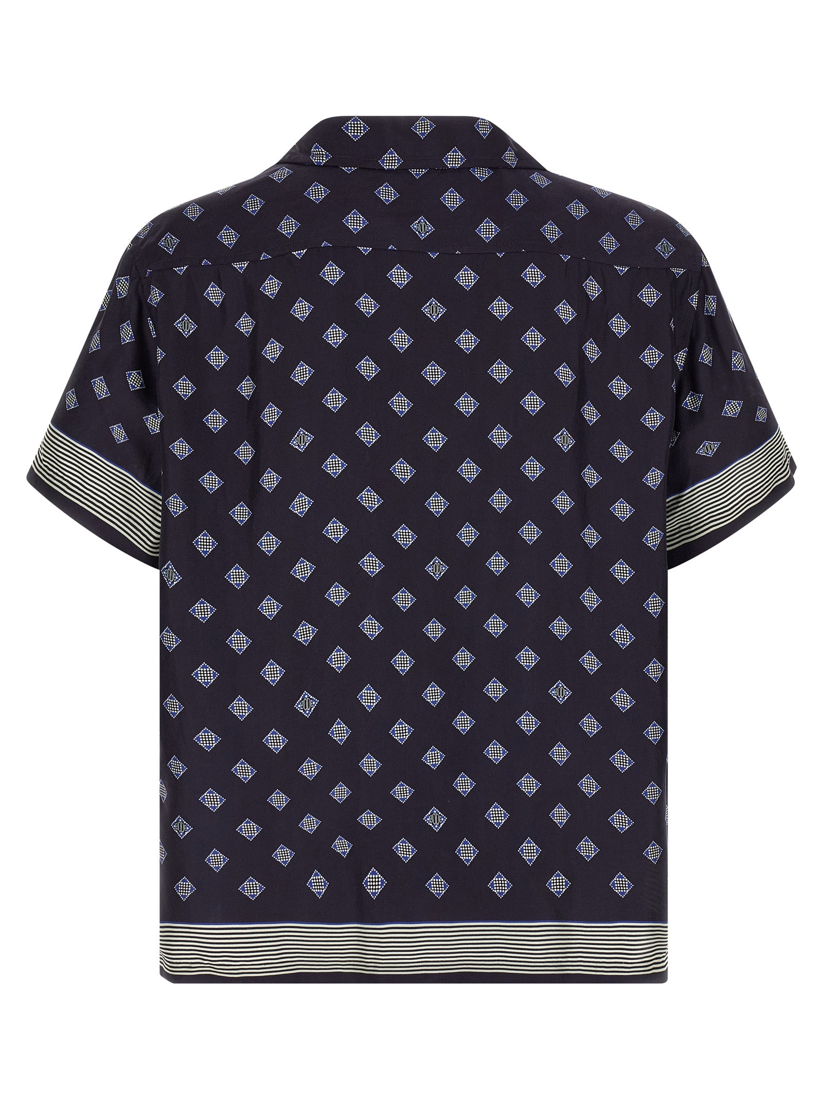 BODE Blue Silk Blouse