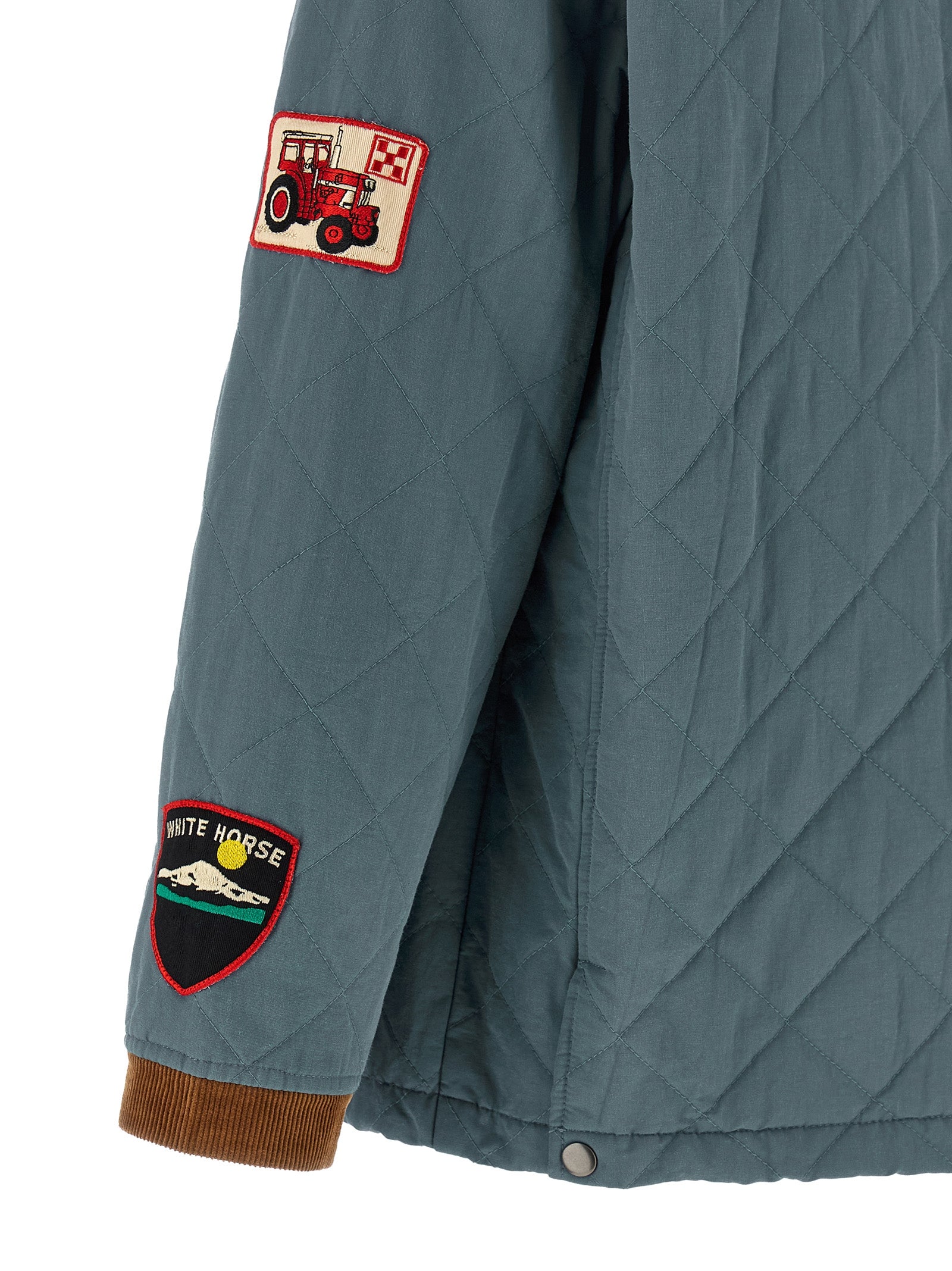 FOUND Blue Farmstead Quilt Patch Jacket