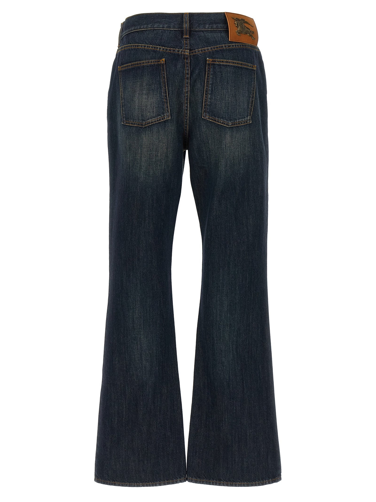 Burberry Blue Cotton Flared Jeans