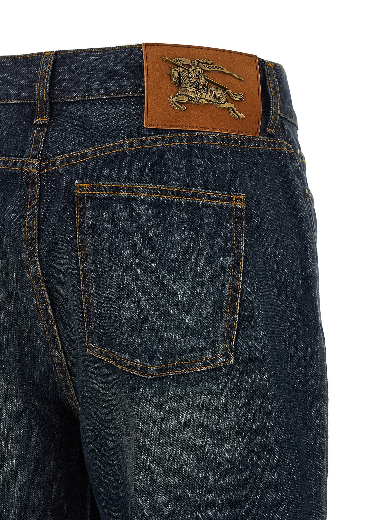 Burberry Blue Cotton Flared Jeans