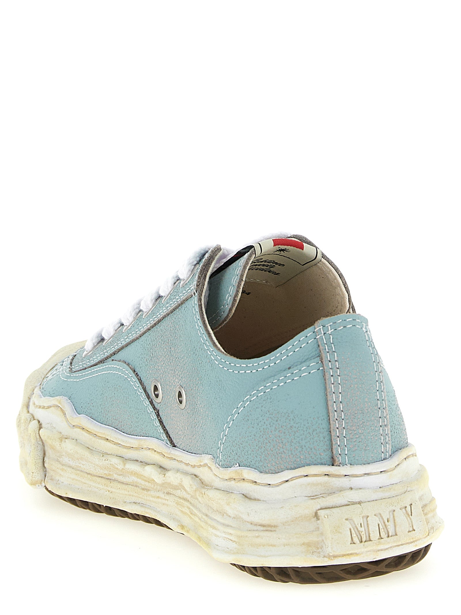 Maison Mihara Yasuhiro Blue Cowhide Low Top Sneakers