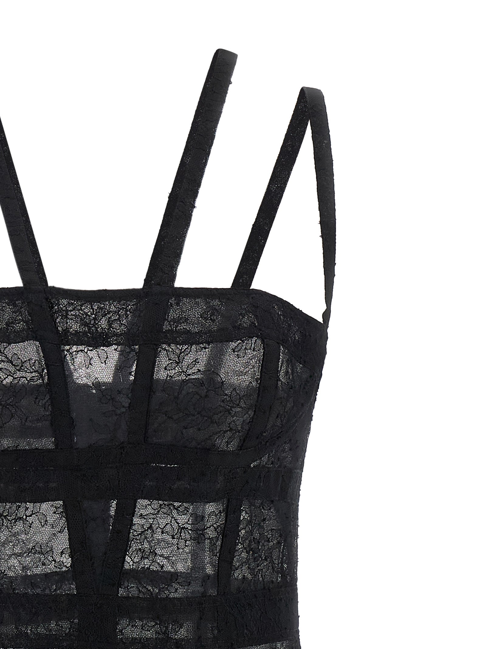 Giovanni Bedin Black Polyamide Short Dress