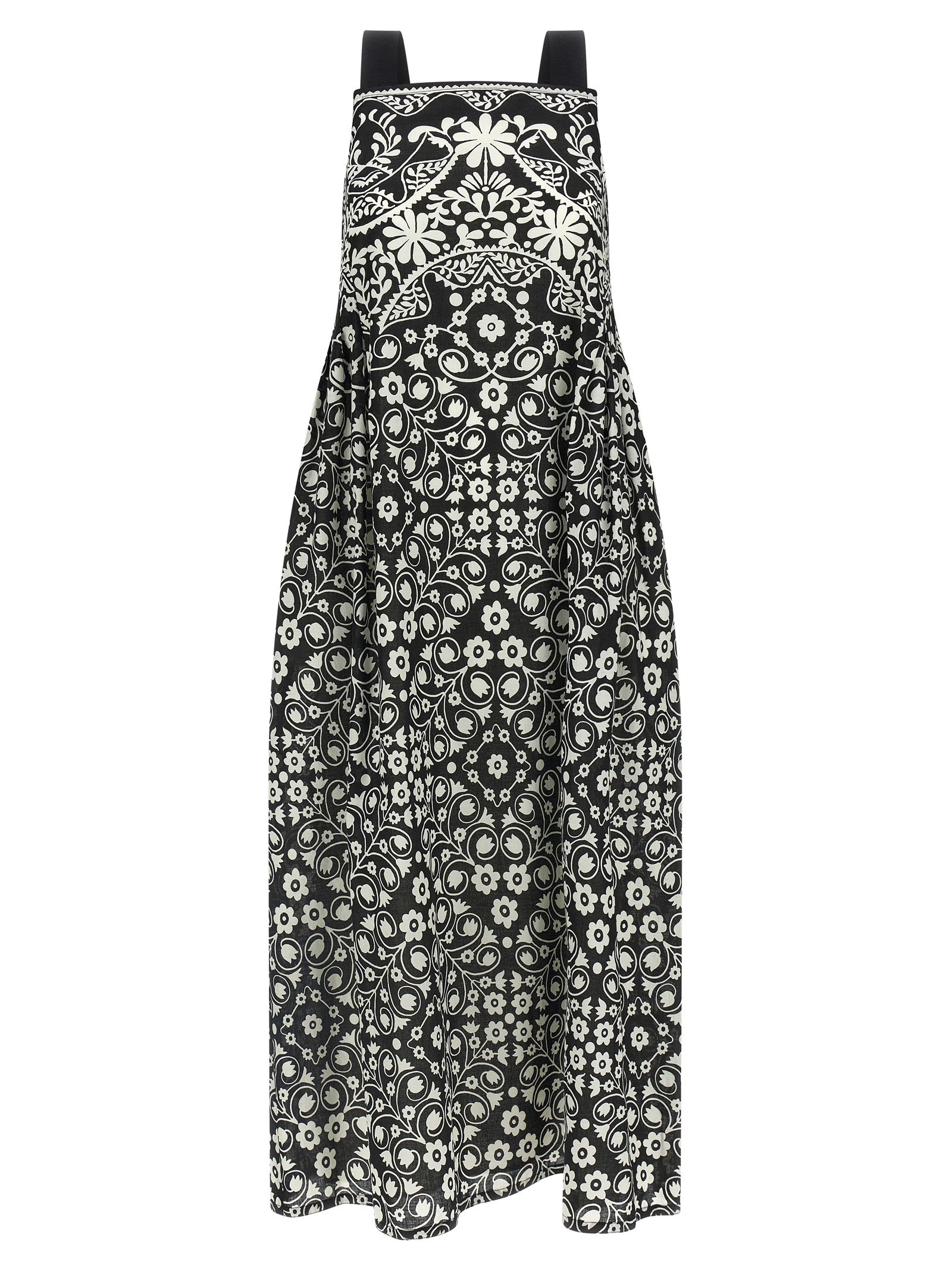 Max Mara Bicolor Cotton Long Dress