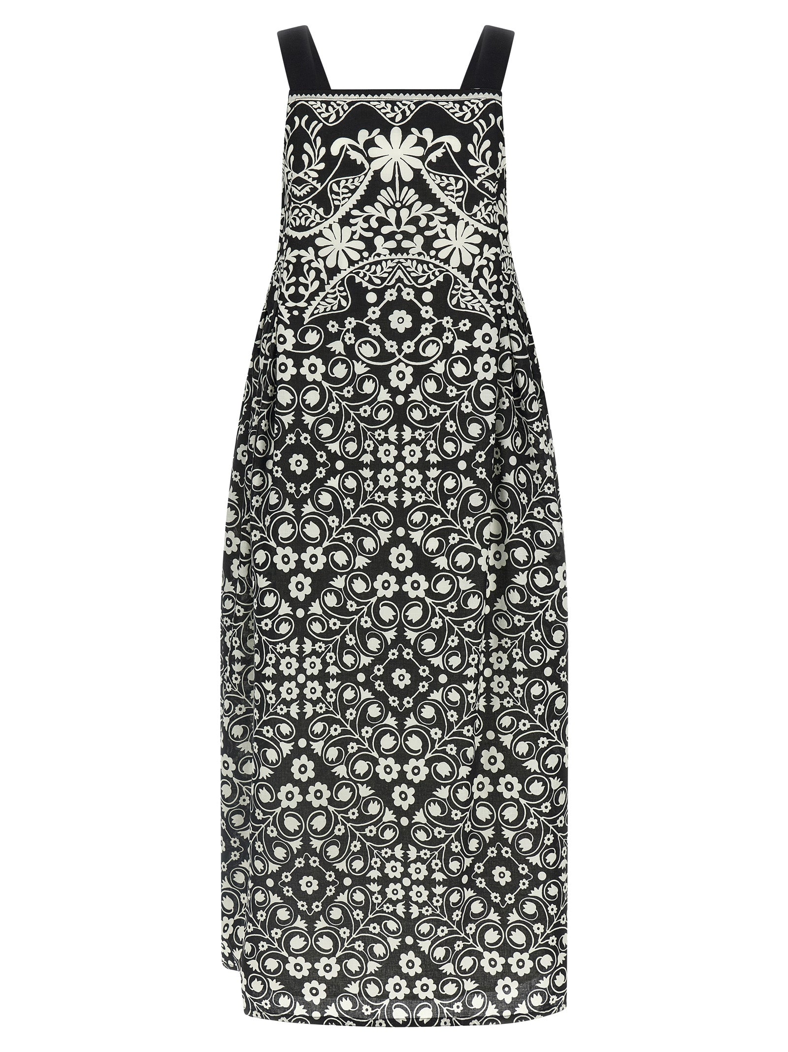 Max Mara Bicolor Cotton Long Dress