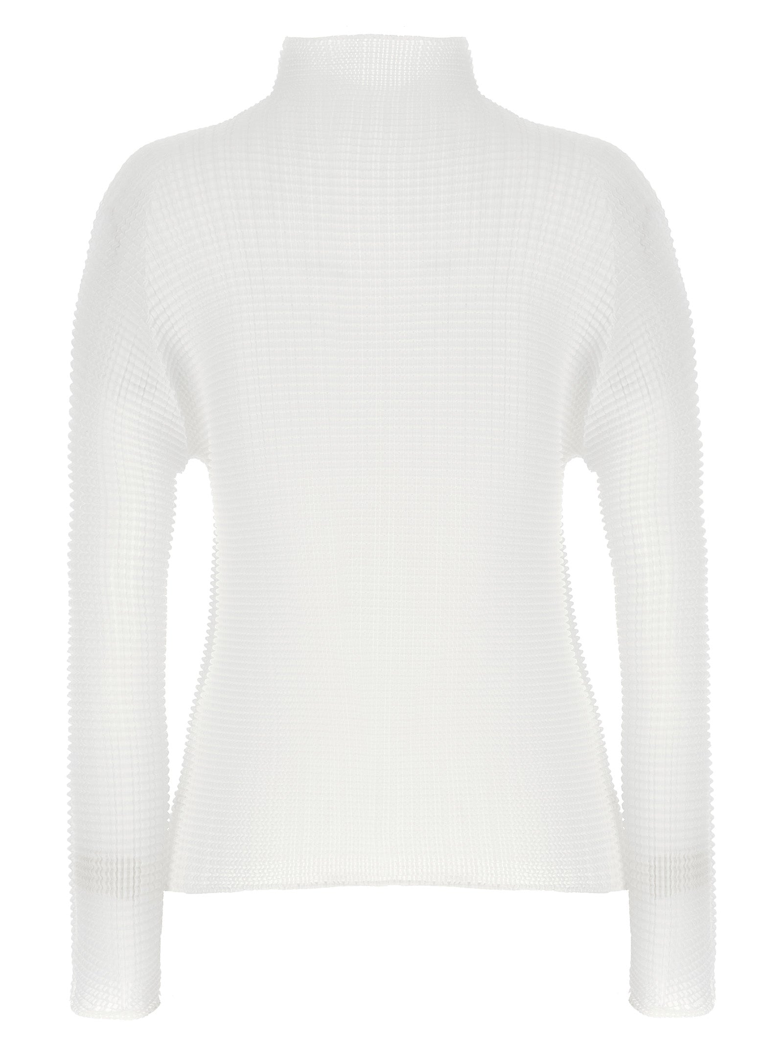 Issey Miyake White Polyester Cardigan