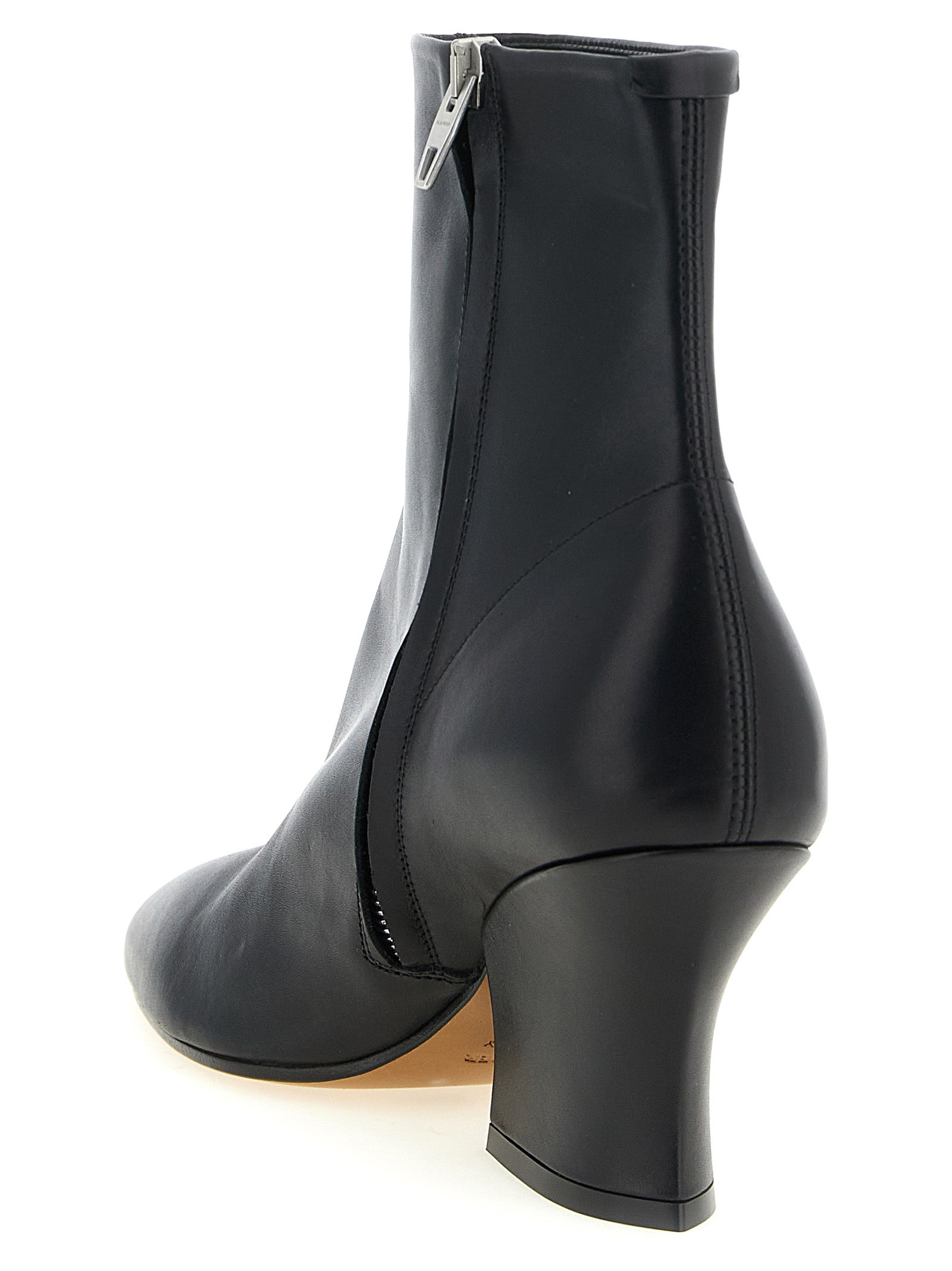 Jil Sander Black Calfskin Ankle Boots