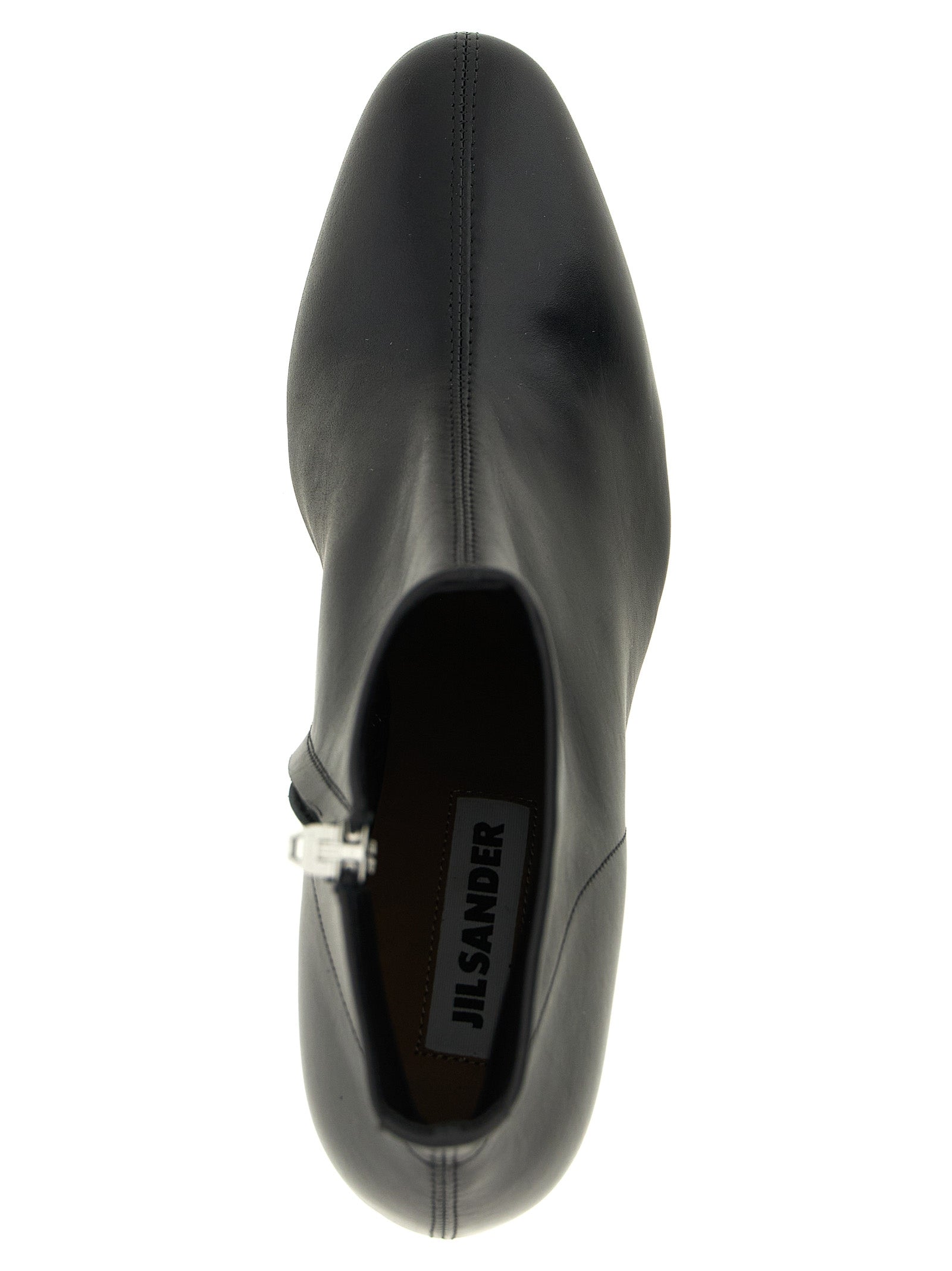 Jil Sander Black Calfskin Ankle Boots