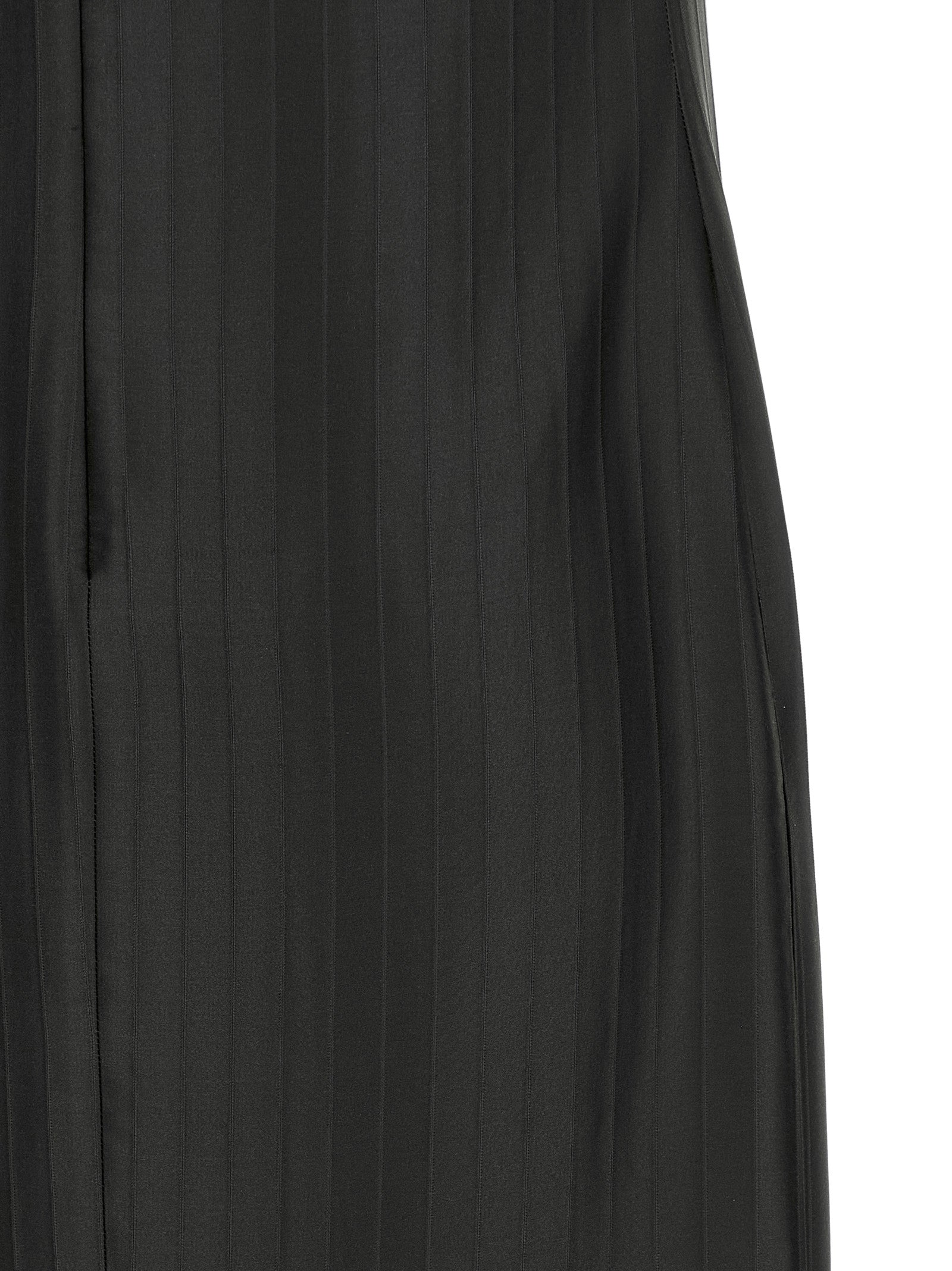 Loulou De Saison Black Viscose Midi Dress