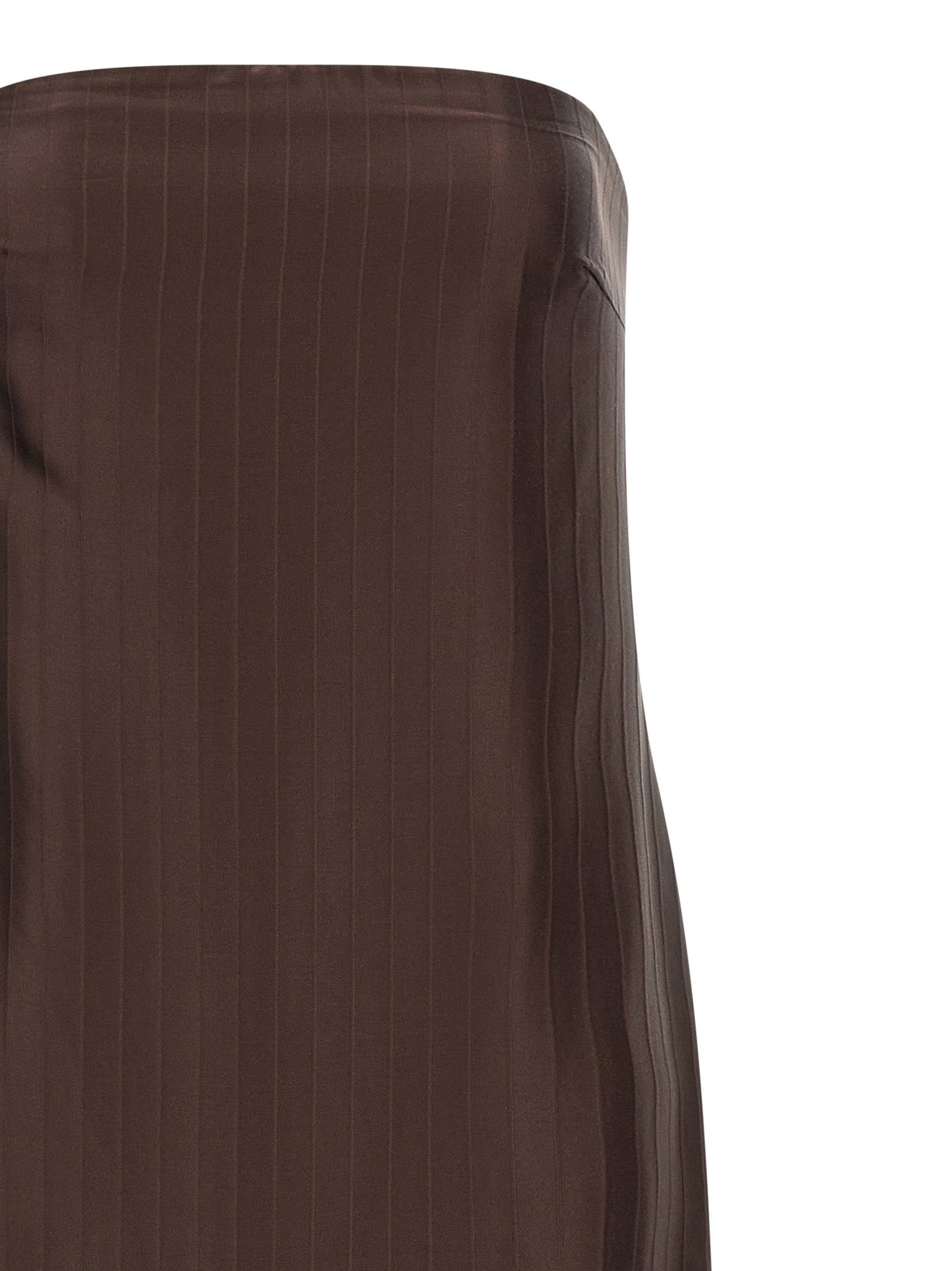 Loulou De Saison Brown Viscose Midi Dress