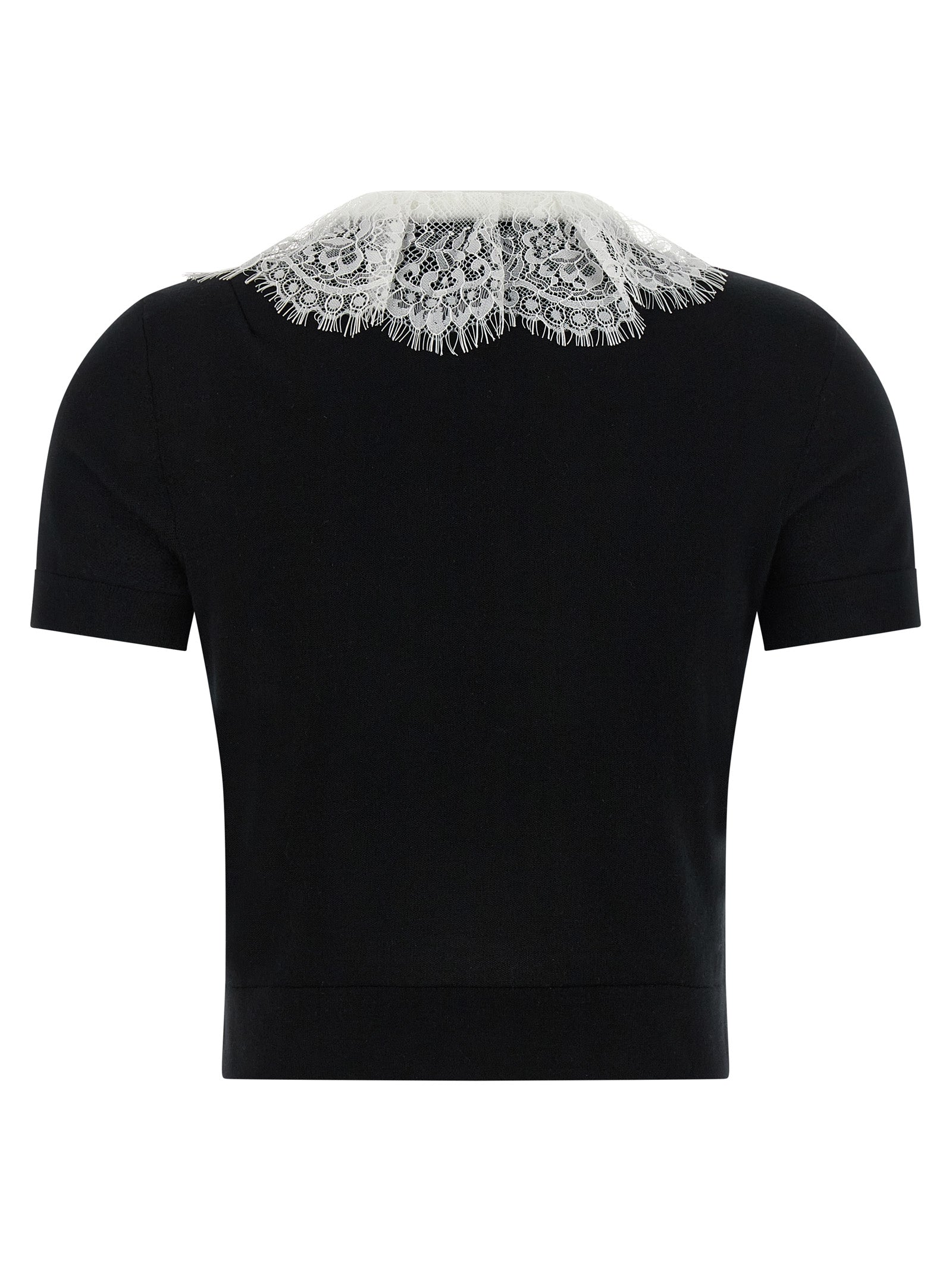 Self-Portrait Bicolor Wool Blouse