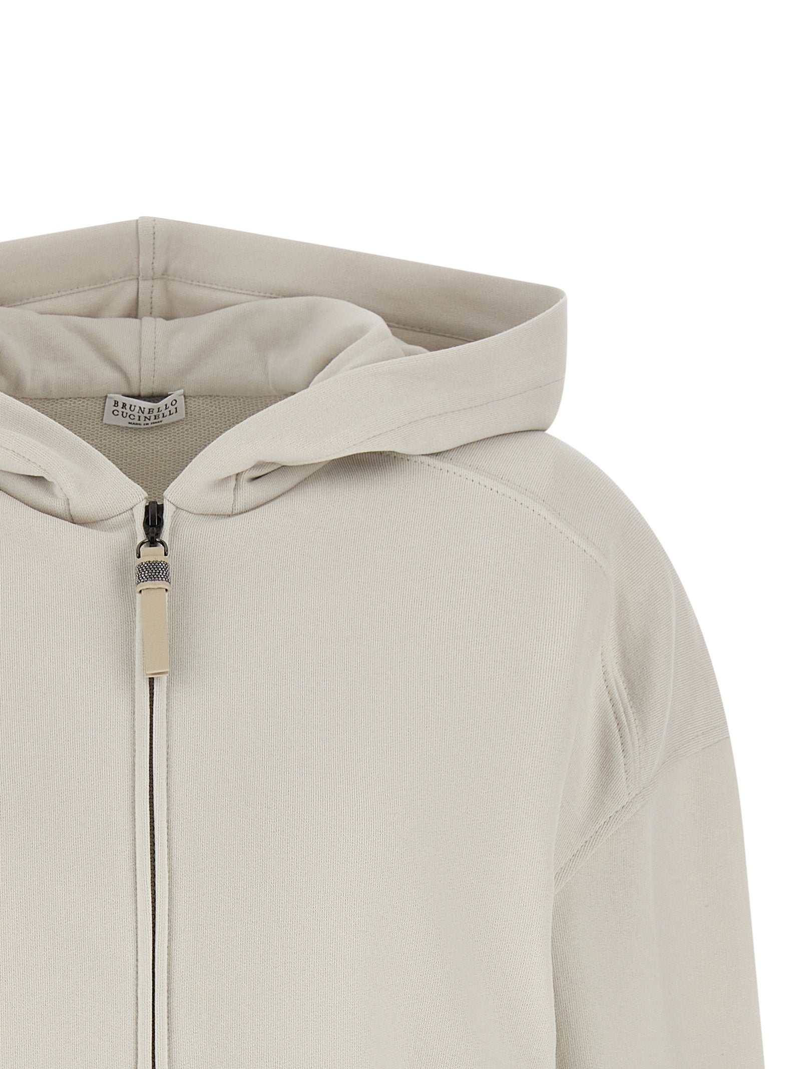 Brunello Cucinelli Beige Cotton Sweatshirt