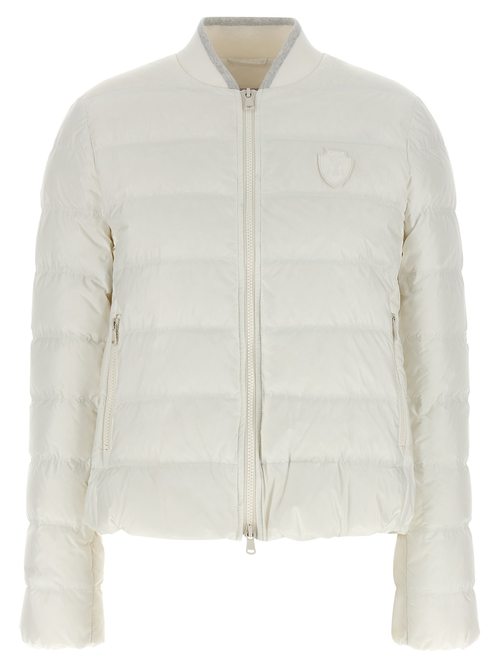 Brunello Cucinelli White Polyester Full-Length Jacket