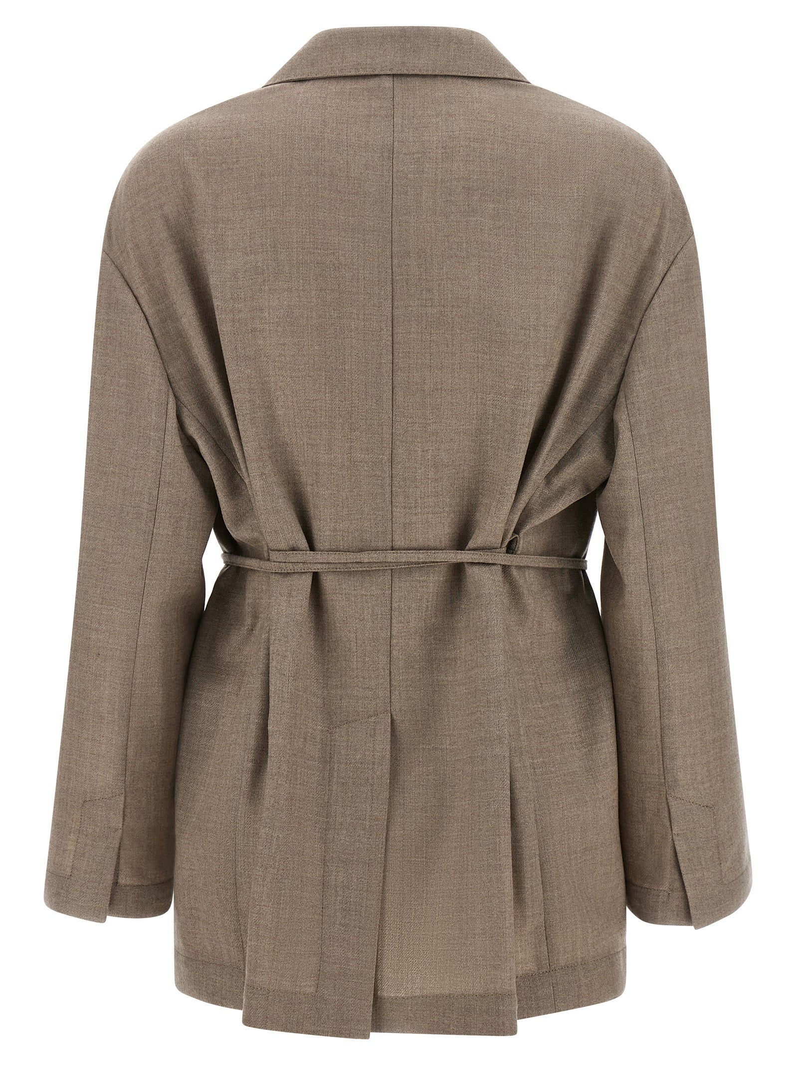 Brunello Cucinelli Beige Virgin Wool Blazer