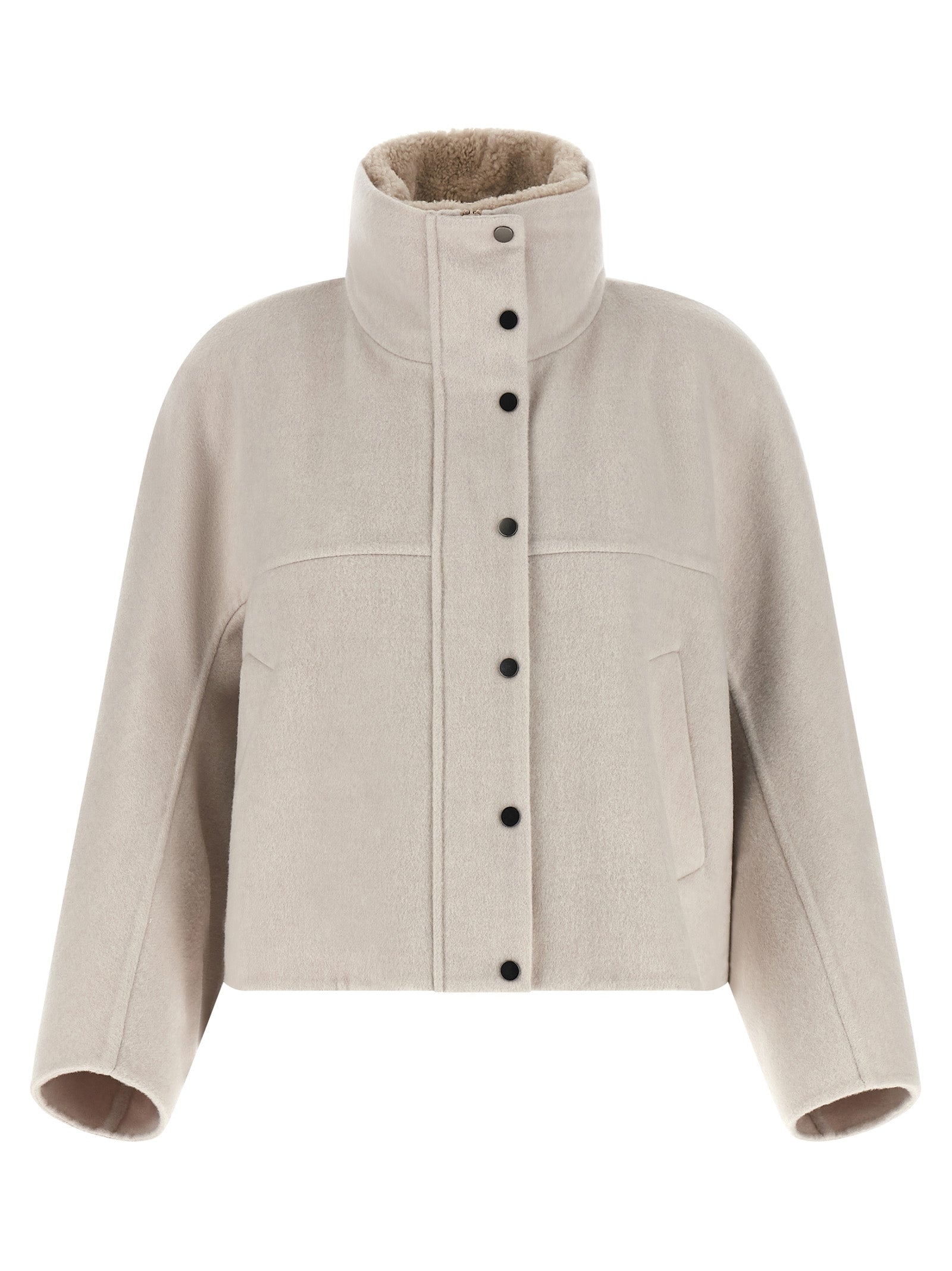 Brunello Cucinelli Gray Virgin Wool Coat