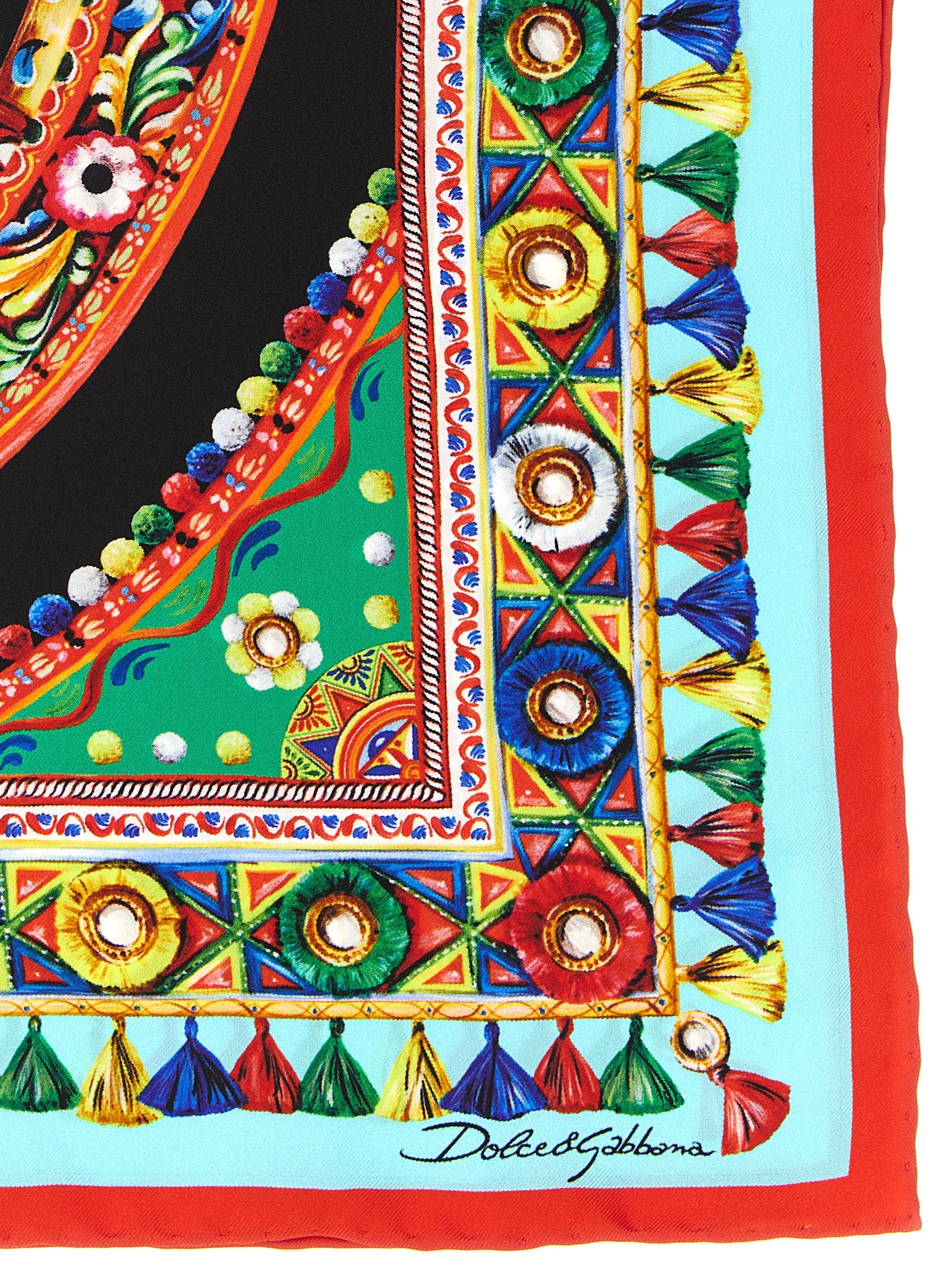 Dolce & Gabbana Multicolor Silk Scarf