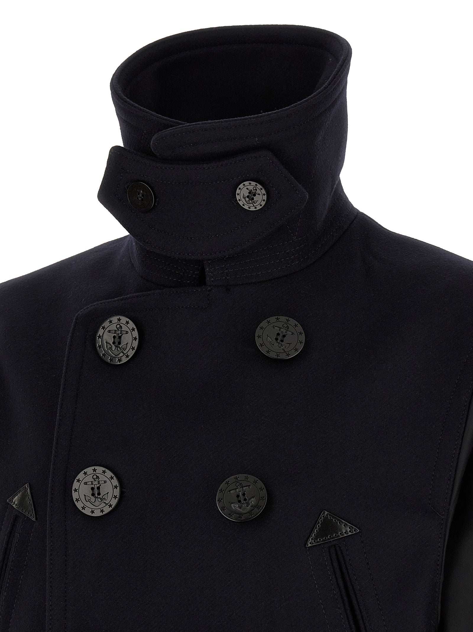 Dsquared² Blue Wool Coat